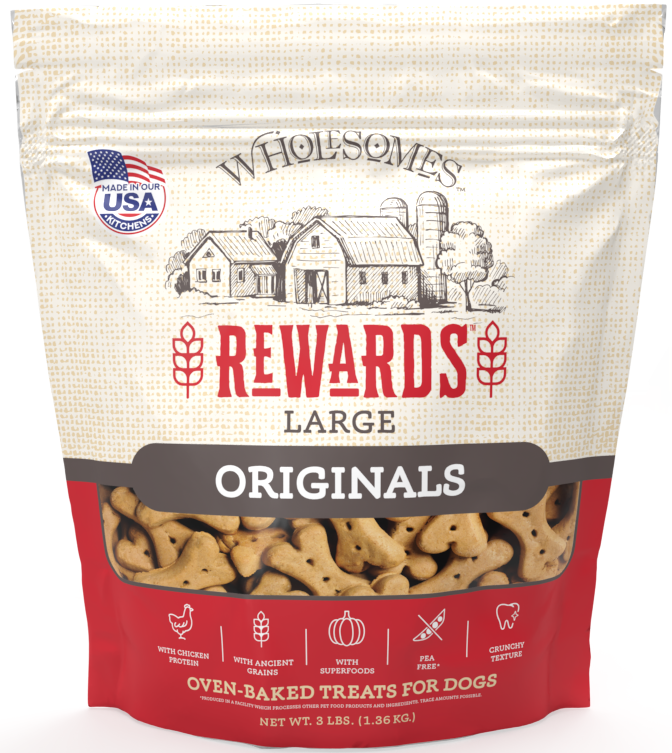 SPORTMiX Wholesomes Dog Biscuit Treat, Large Breed, 4 lb