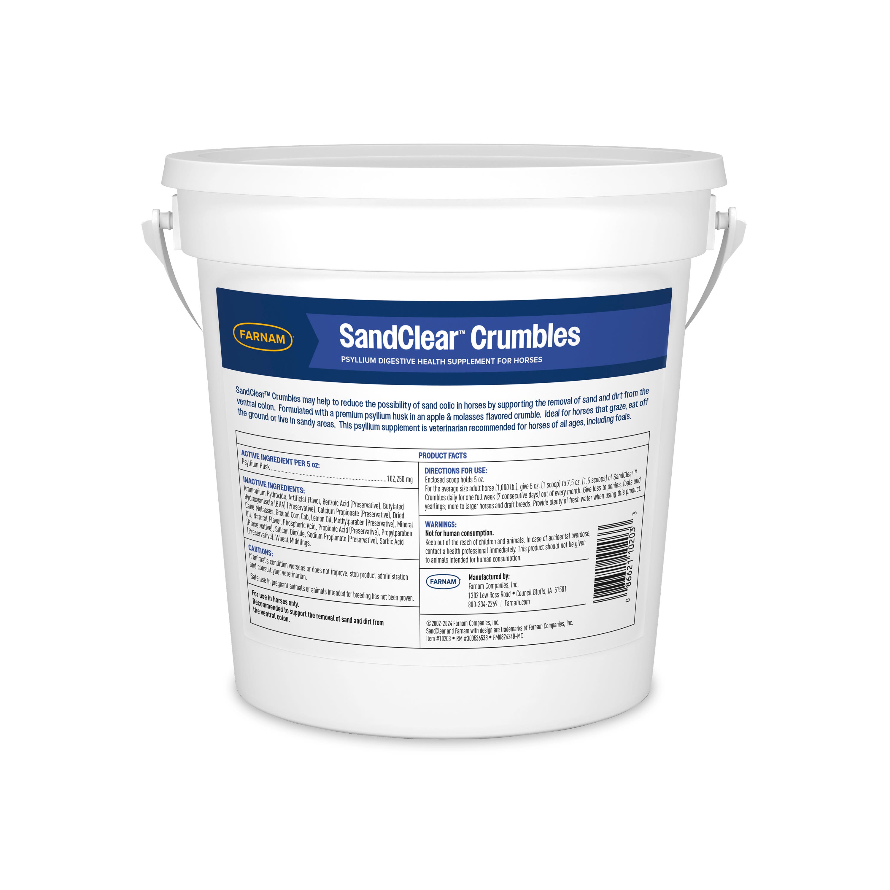 Farnam SandClear Natural Psyllium Crumbles 3 lb