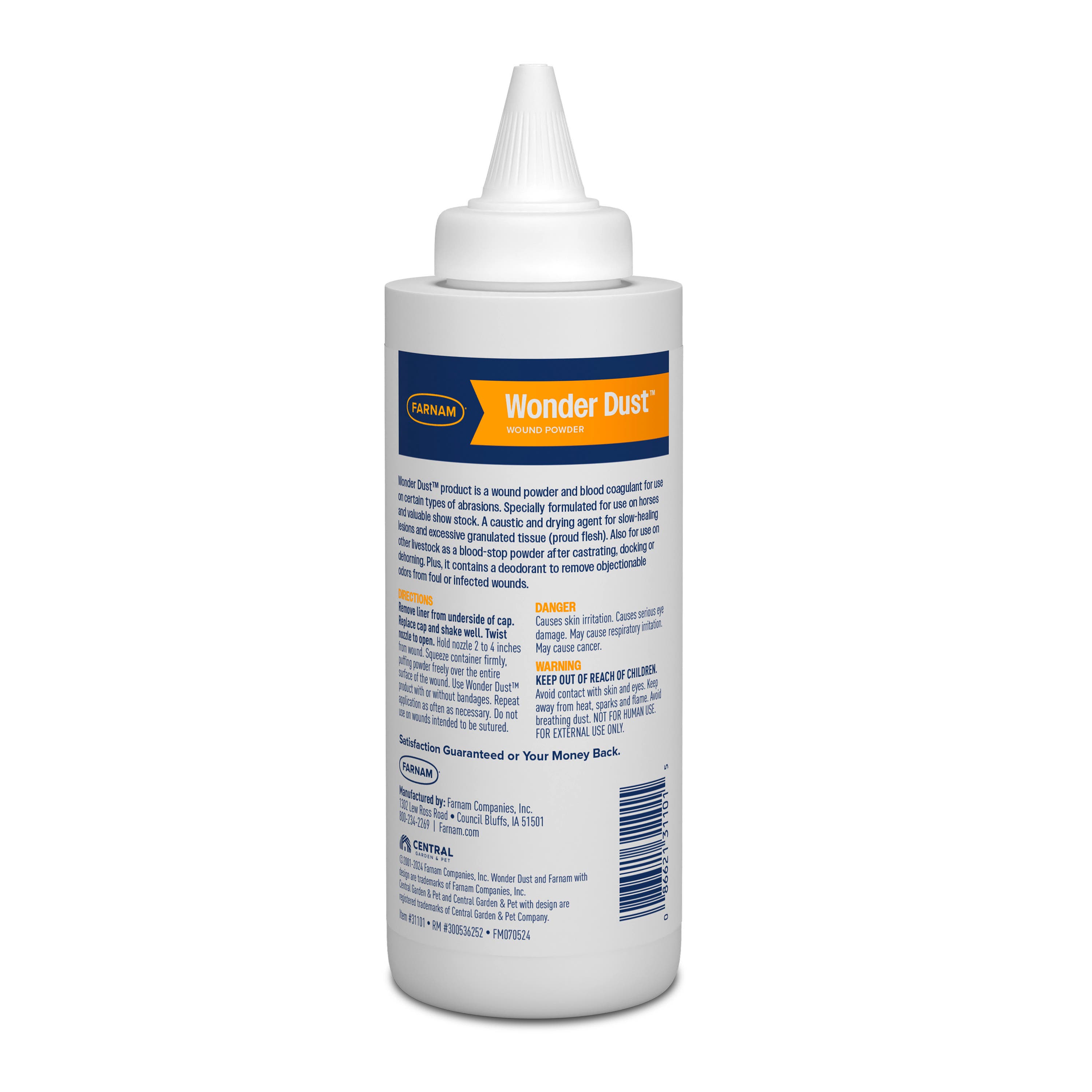 Farnam Wonder Dust Wound Powder for Horses and Show Stock 4 oz
