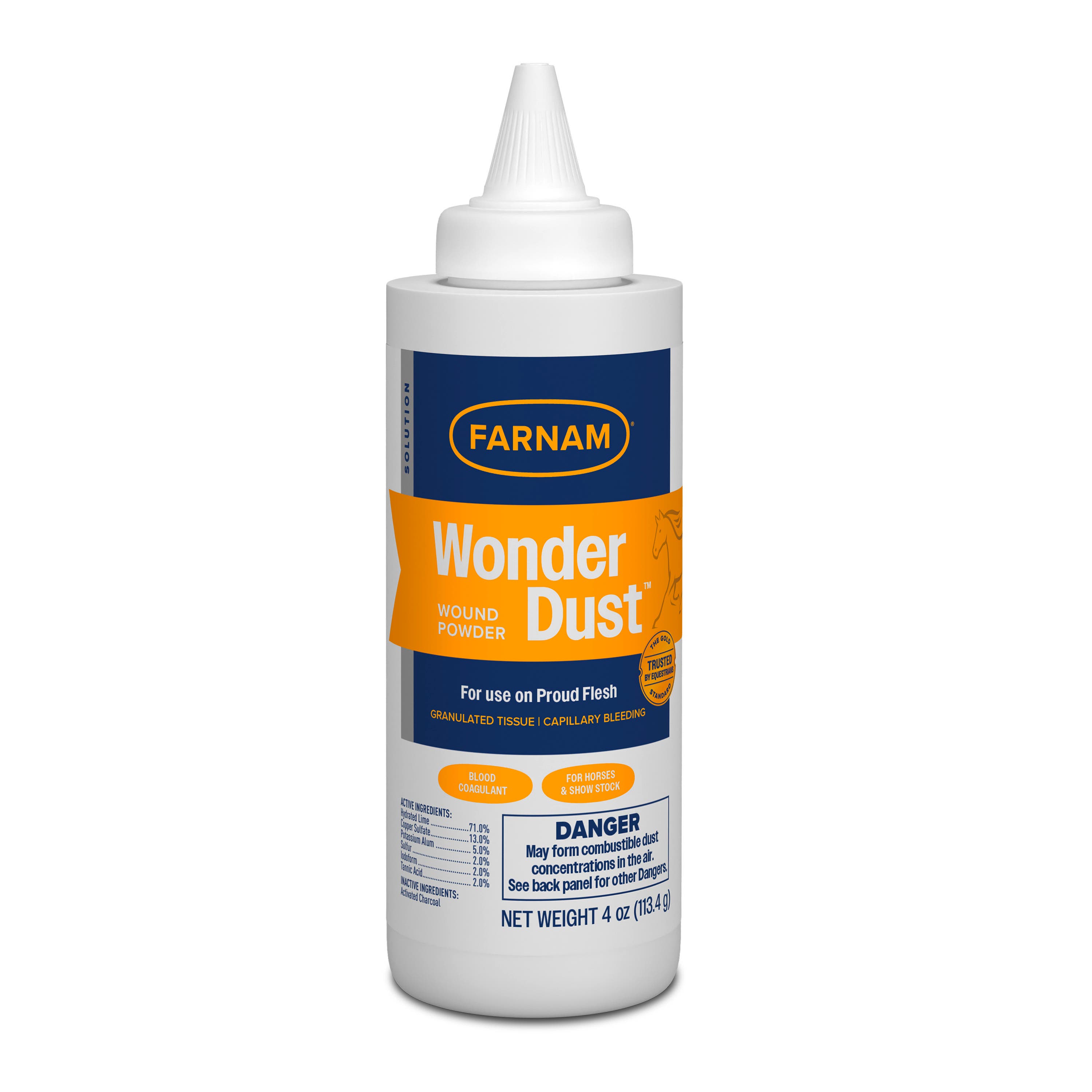 Farnam Wonder Dust Wound Powder for Horses and Show Stock 4 oz