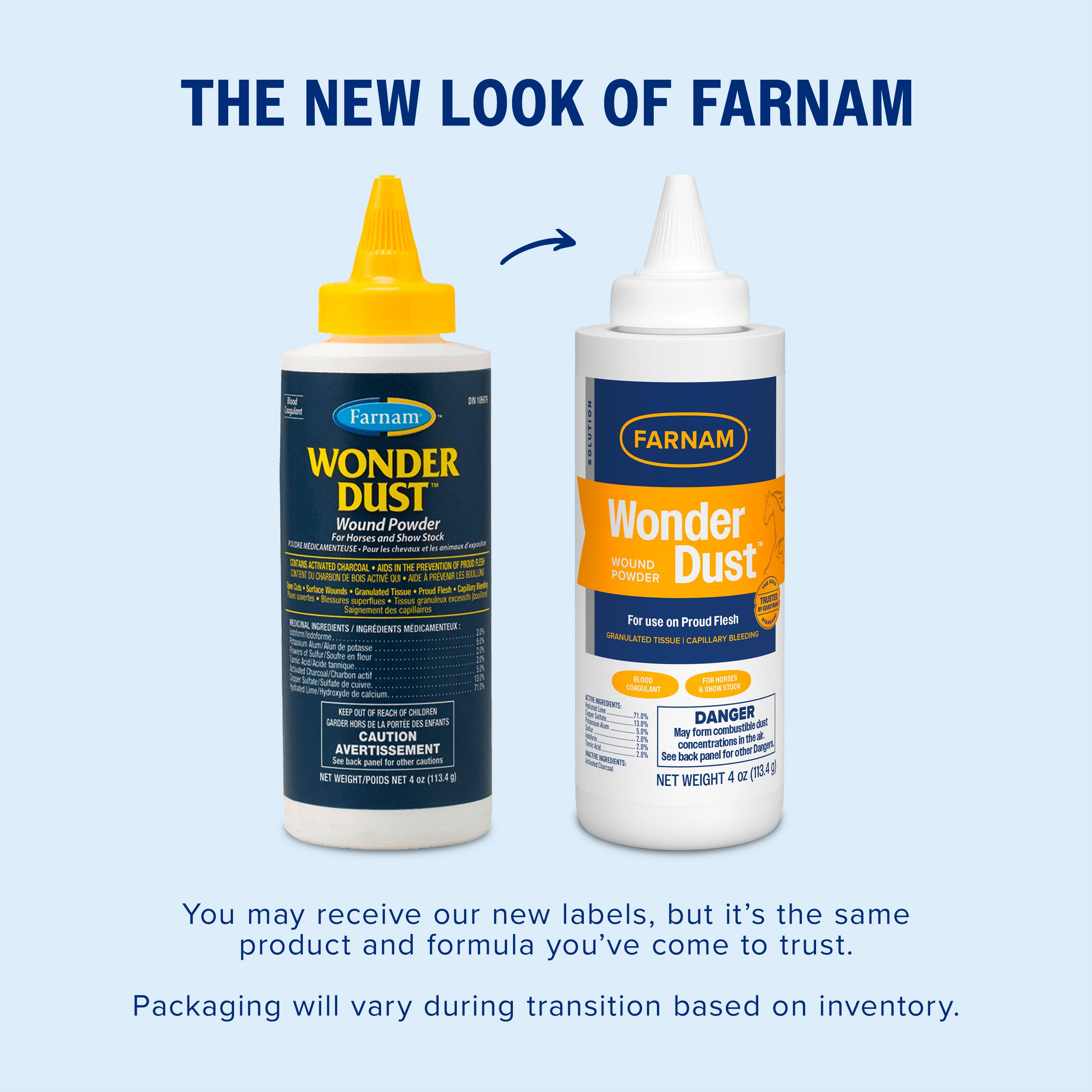 Farnam Wonder Dust Wound Powder for Horses and Show Stock 4 oz