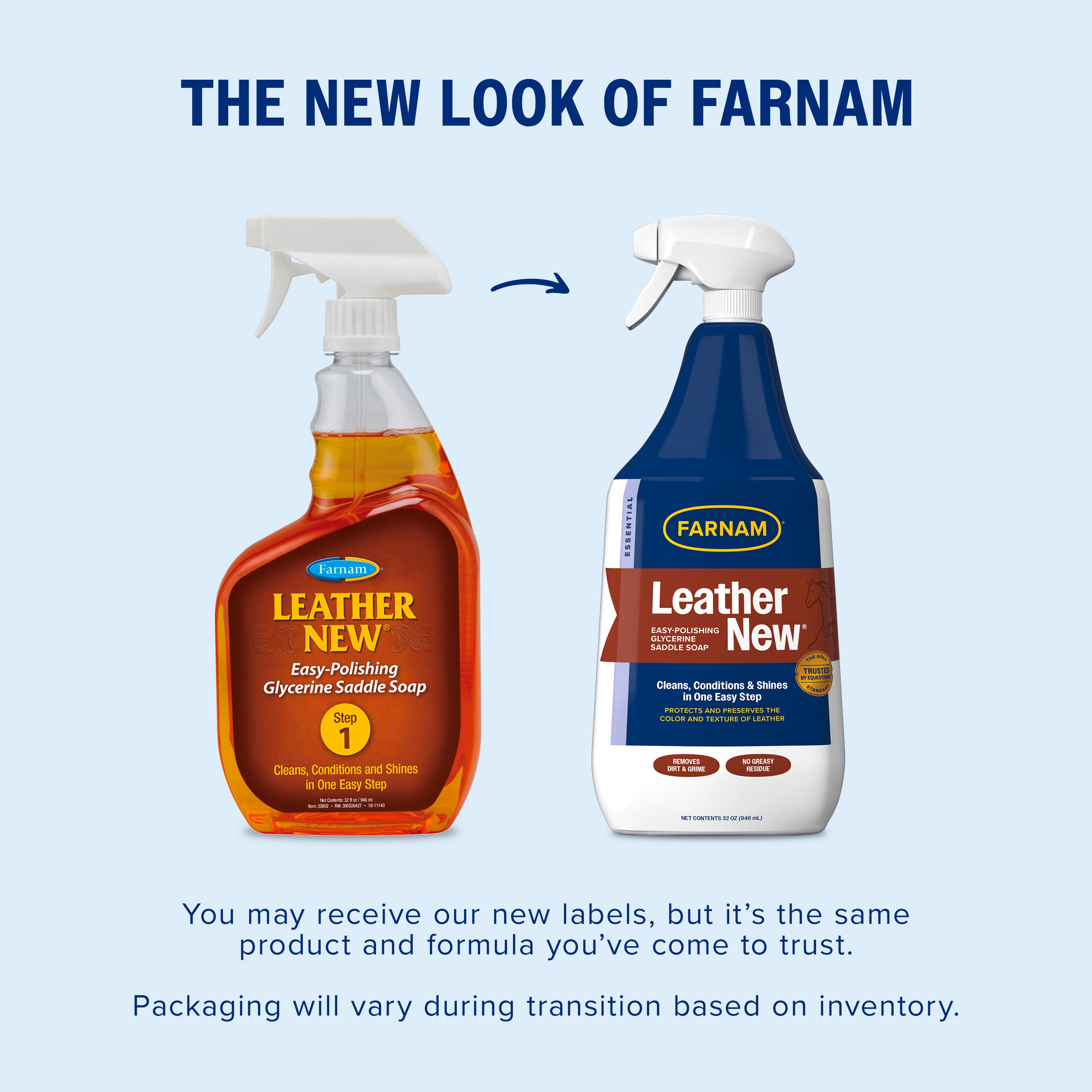 Farnam Leather New Easy-Polishing Glycerine Saddle Soap and Leather Cleaner 32 ounces