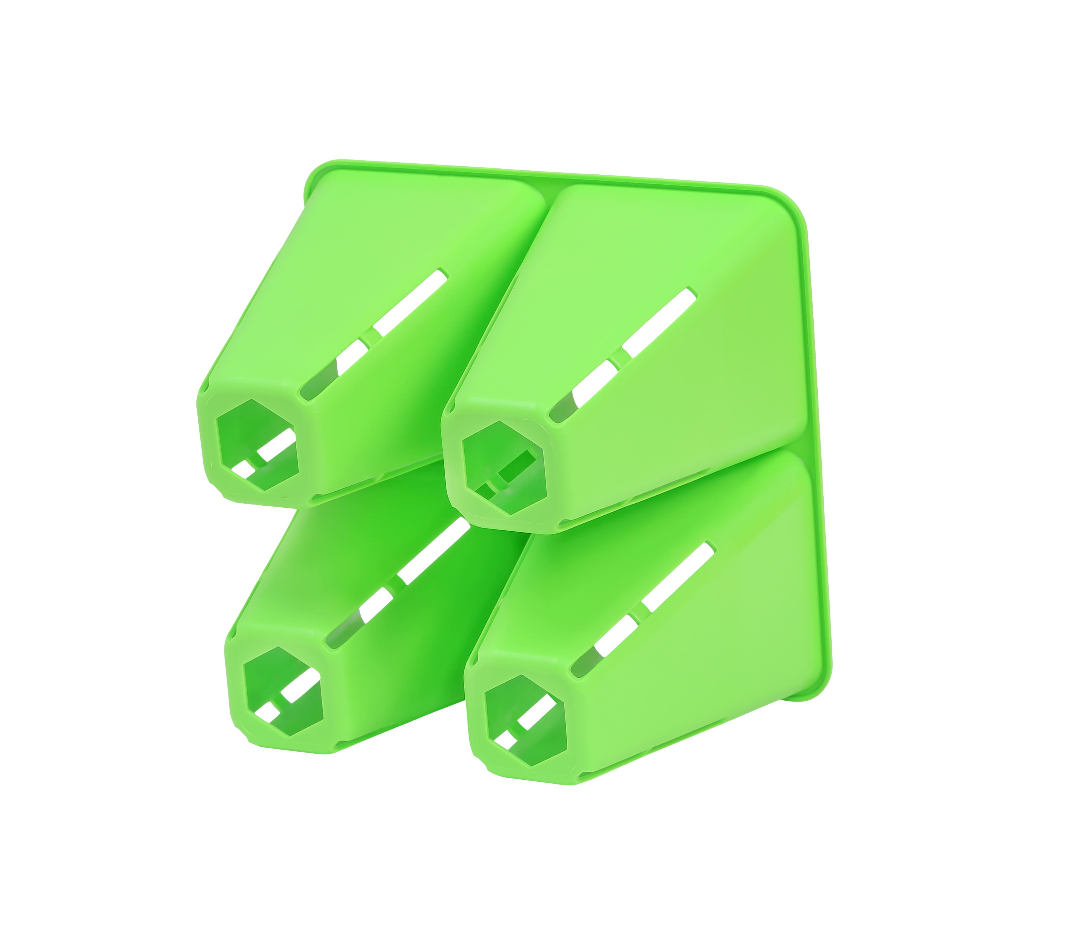 SUNPACK 4-Cell Square Tray Insert, Green