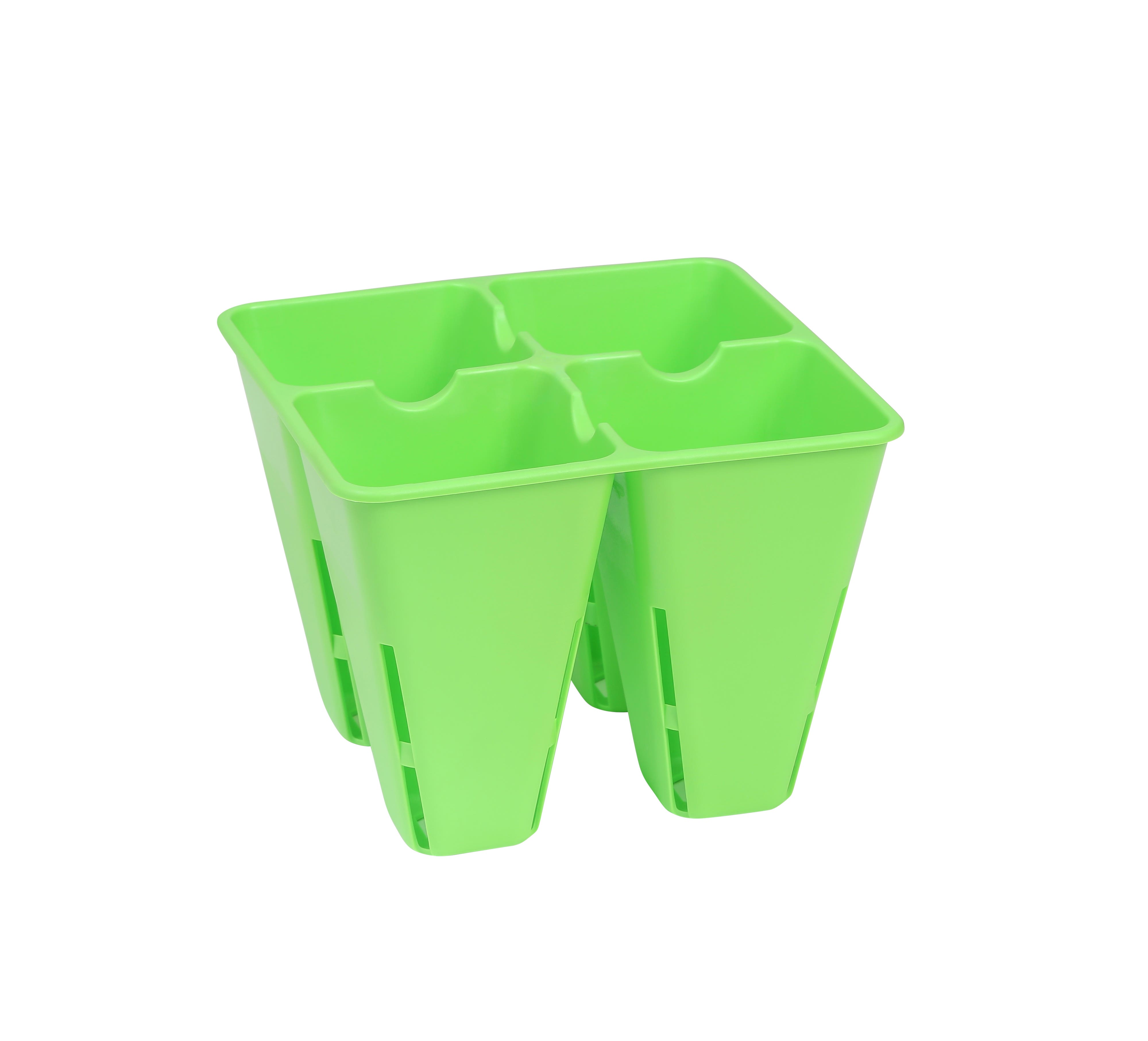 SUNPACK 4-Cell Square Tray Insert, Green