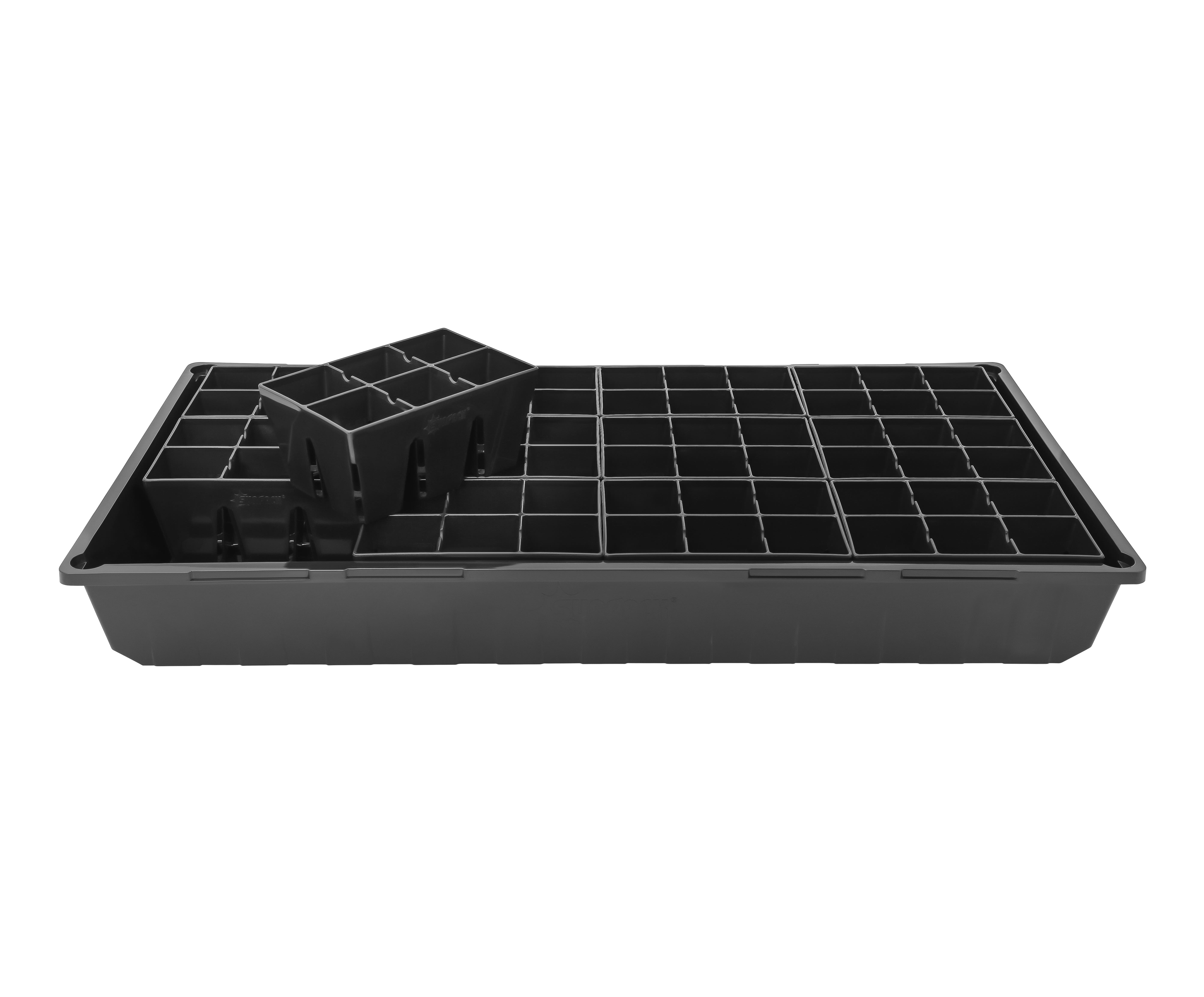 SUNPACK 6-Cell MEGA Square Tray Insert, Black