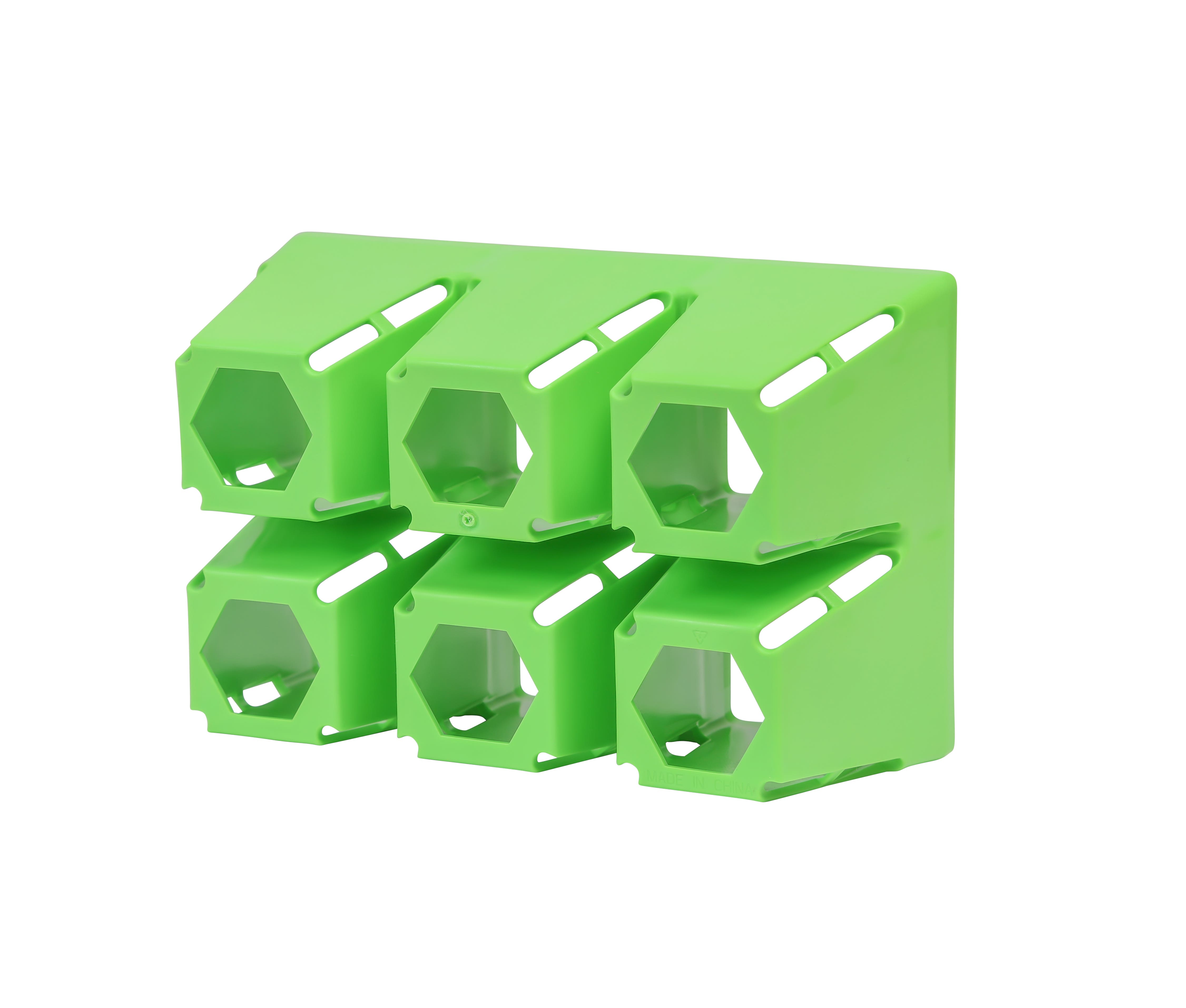 SUNPACK 6-Cell MEGA Square Tray Insert, Green