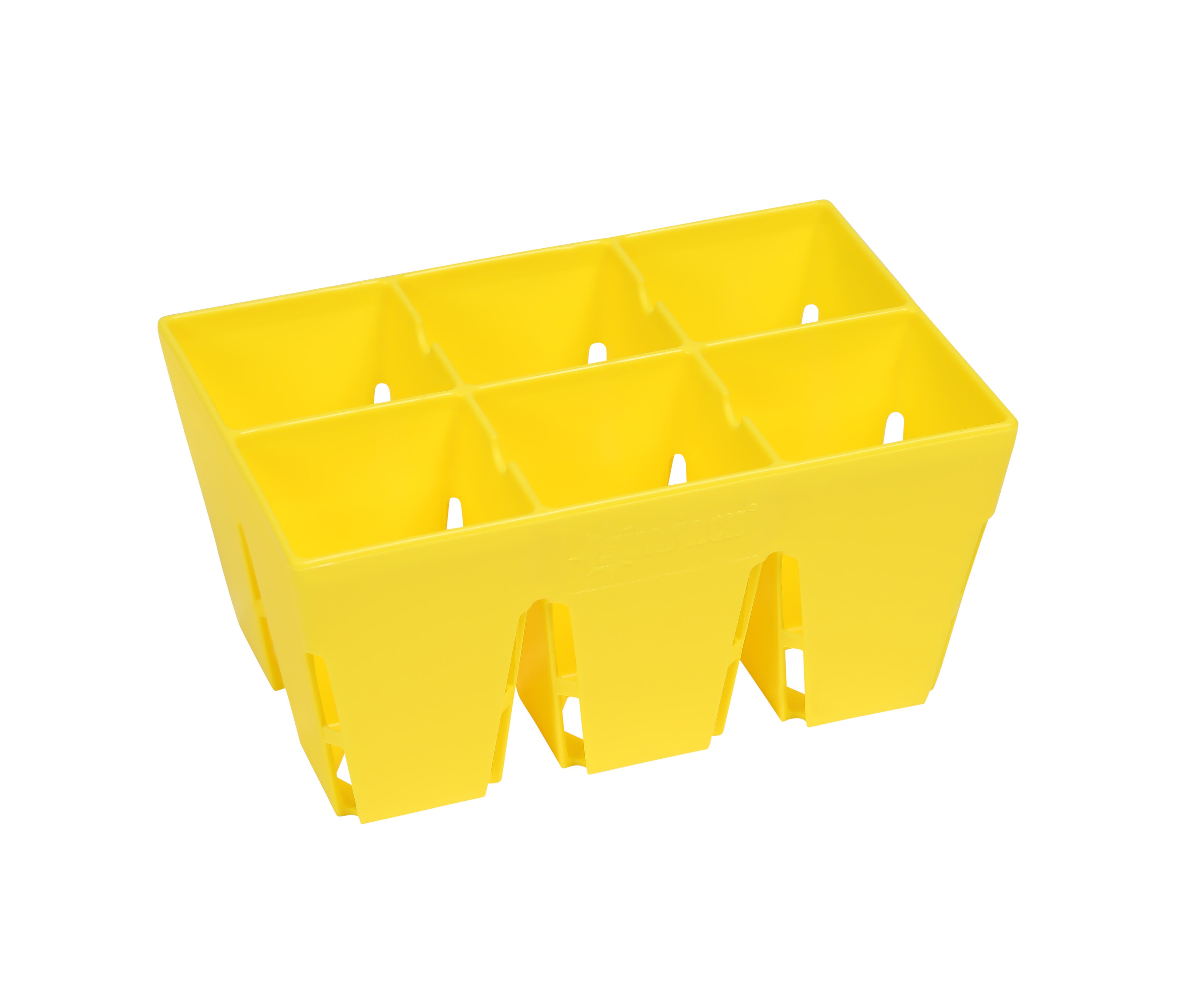 SUNPACK 6-Cell MEGA Square Tray Insert, Yellow