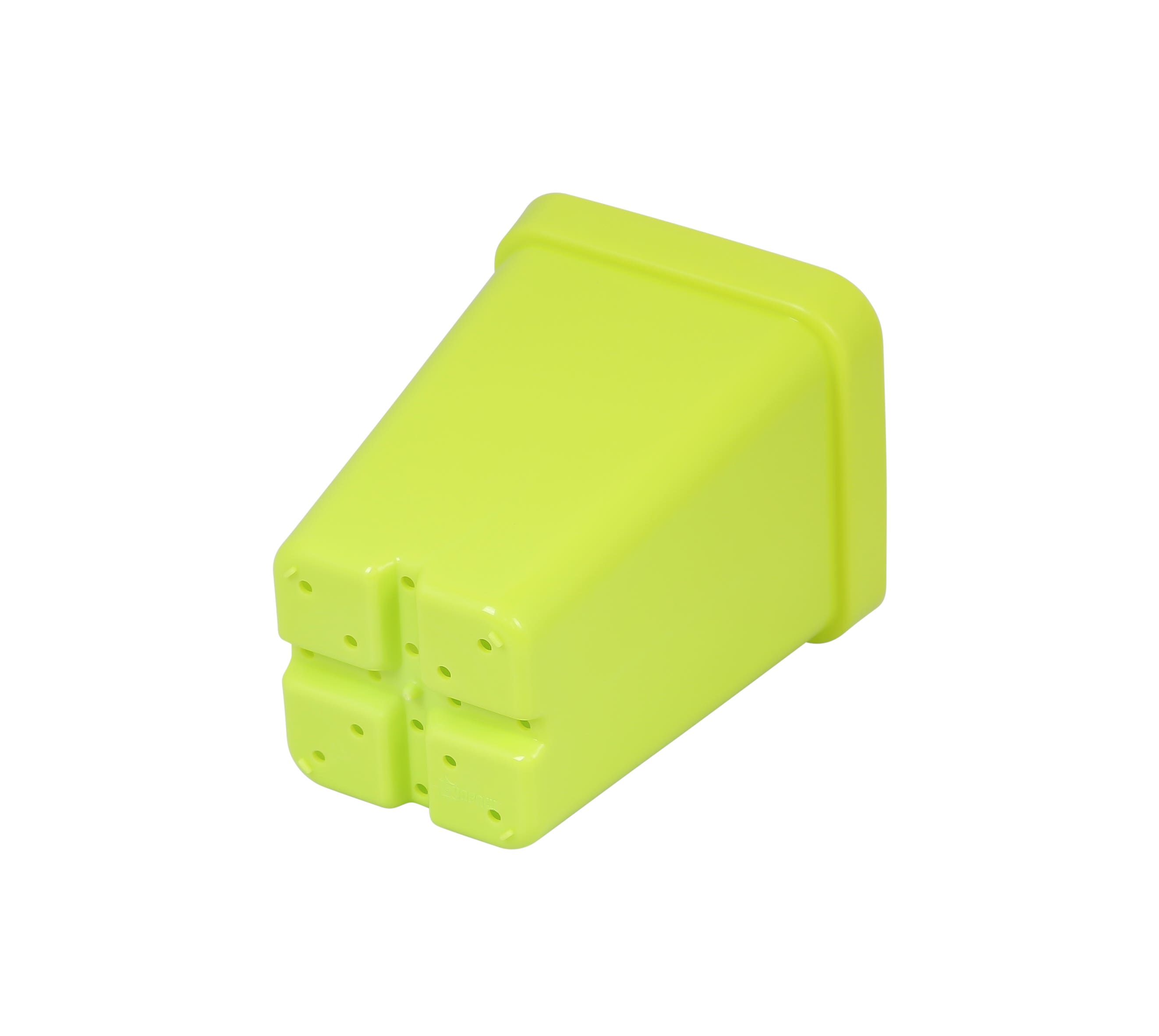 SunPack Square Seed Starting Pot Lime Green 2.5 in