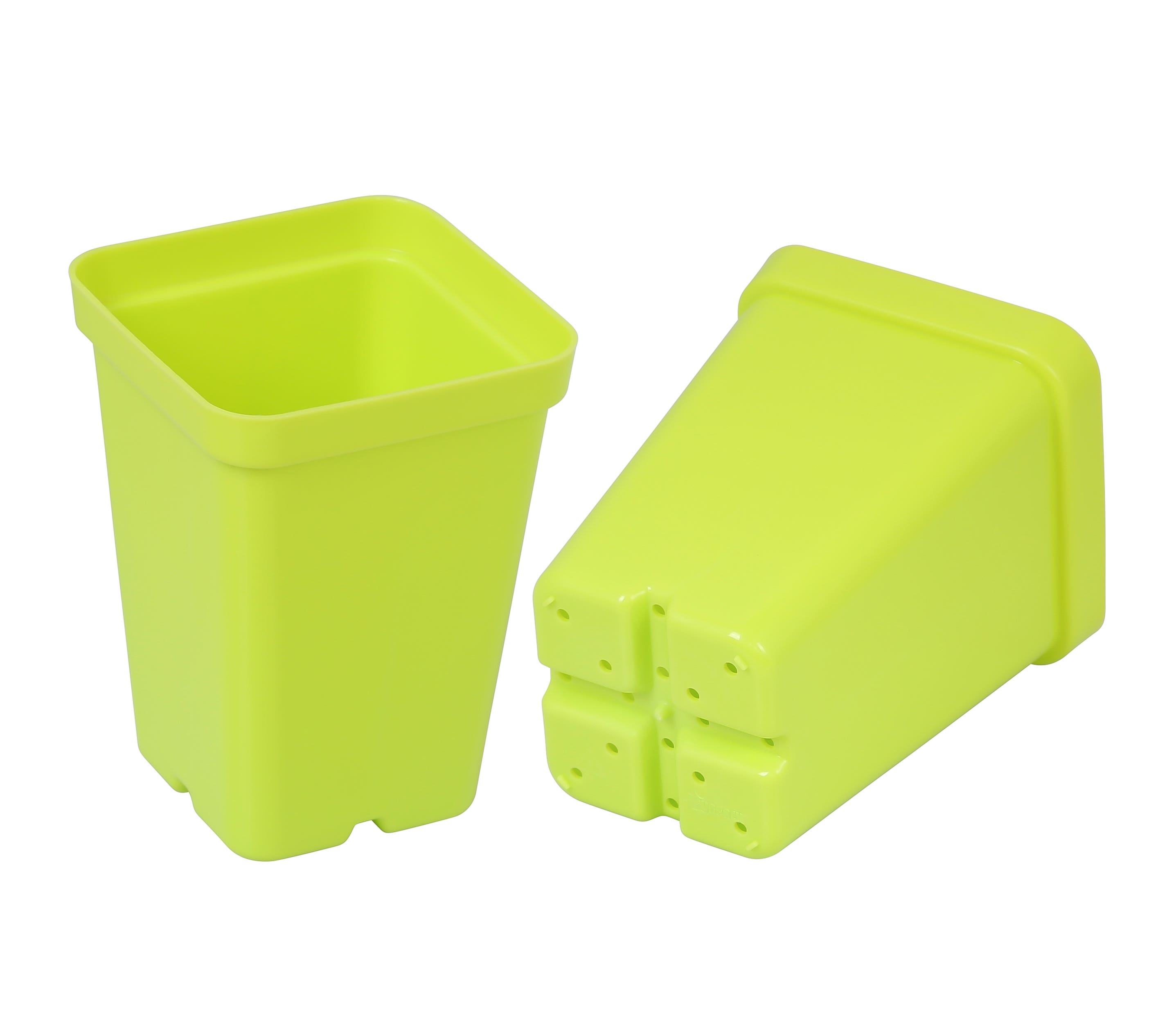 SunPack Square Seed Starting Pot Lime Green 2.5 in