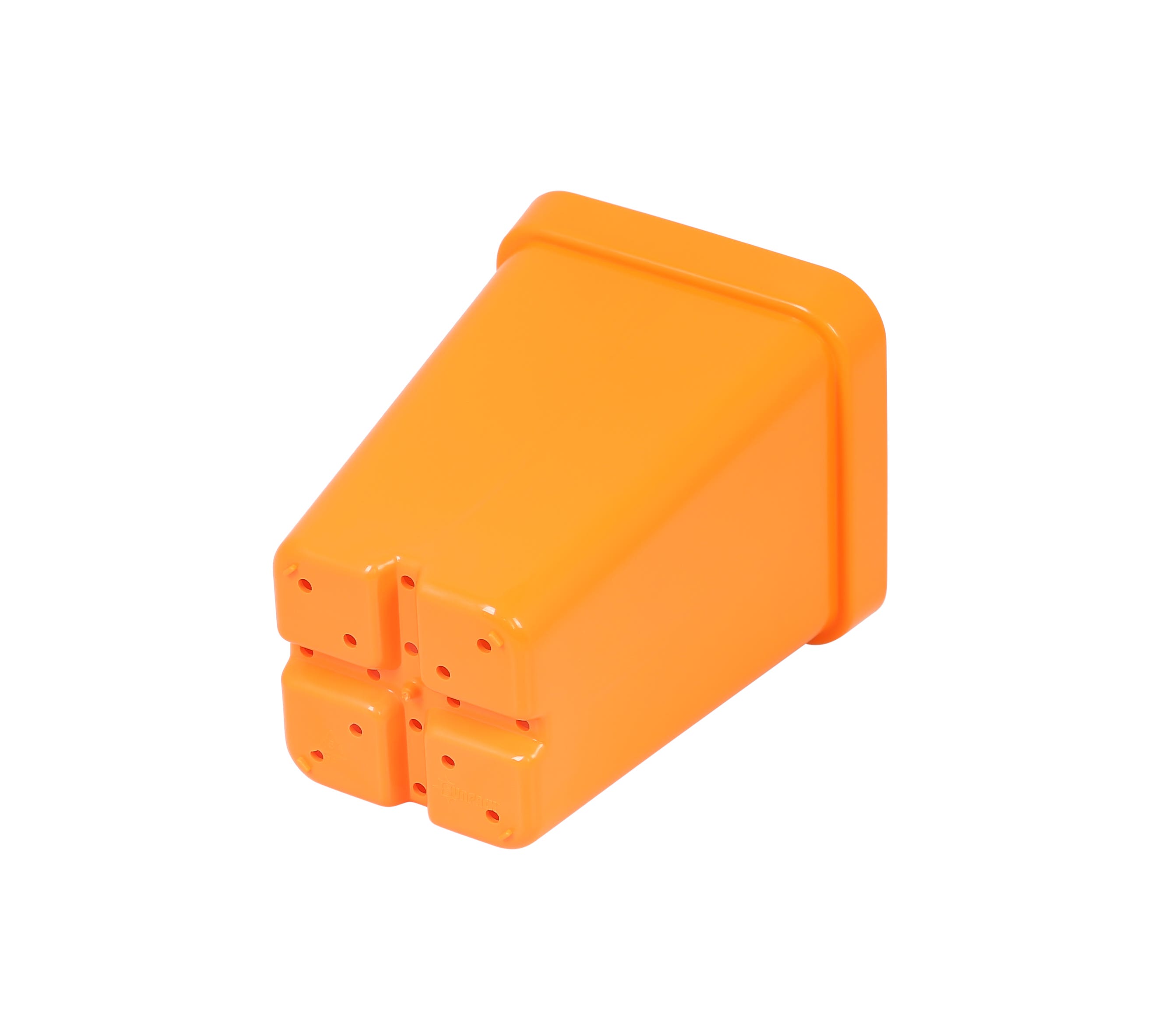 SunPack Square Seed Starting Pot Orange 2.5 in