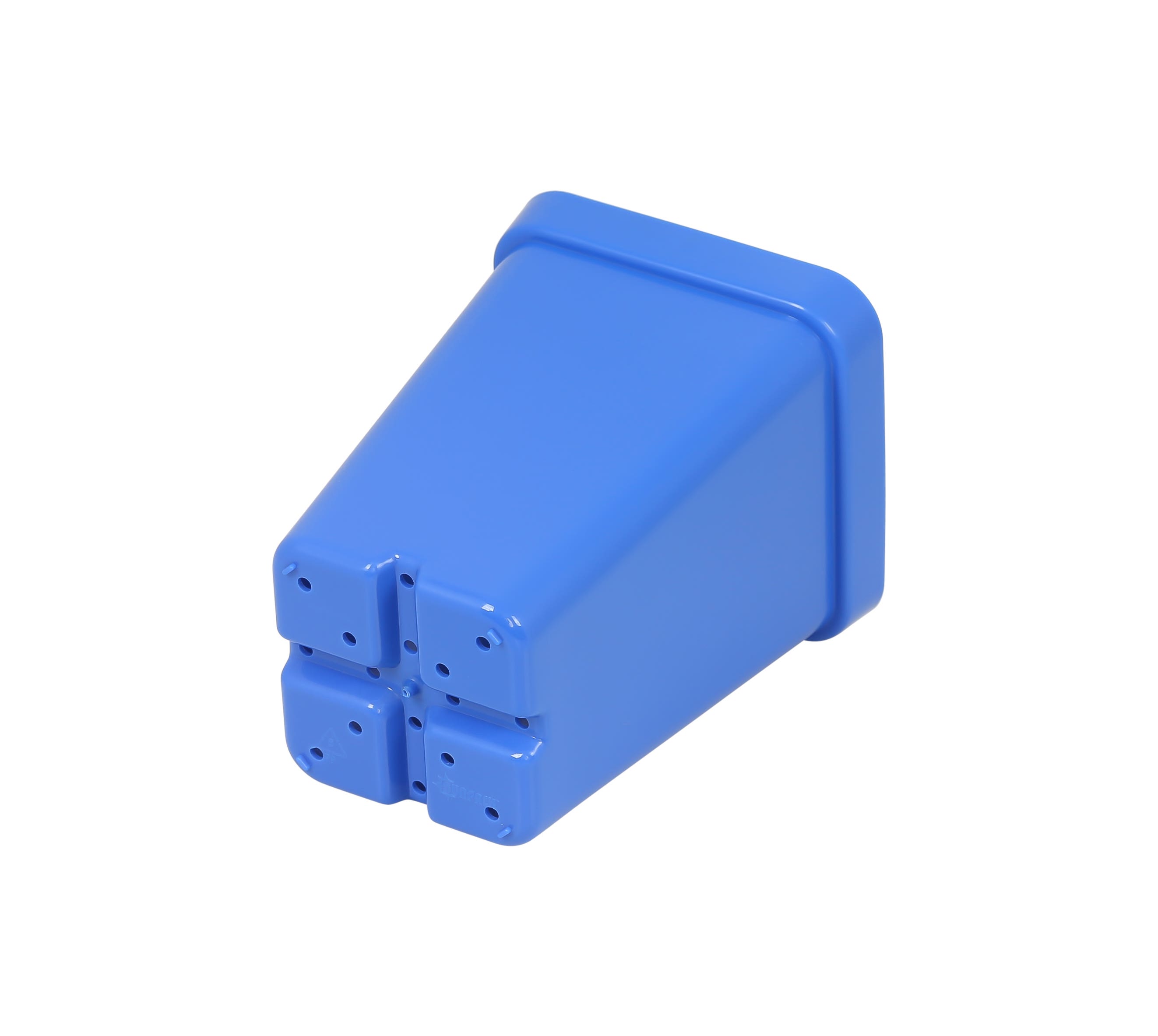 SunPack Square Seed Starting Pot Blue 2.5 in