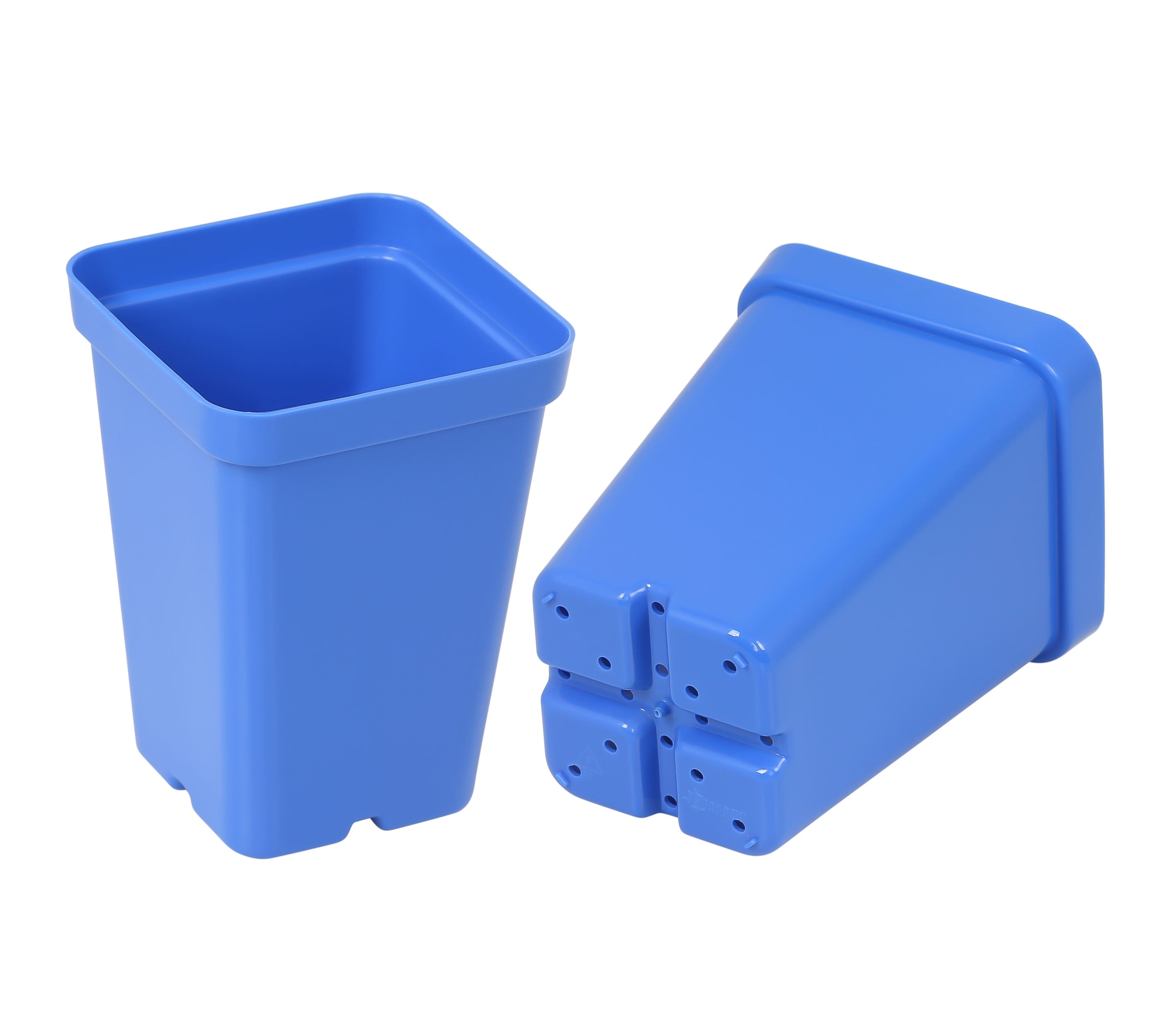 SunPack Square Seed Starting Pot Blue 2.5 in