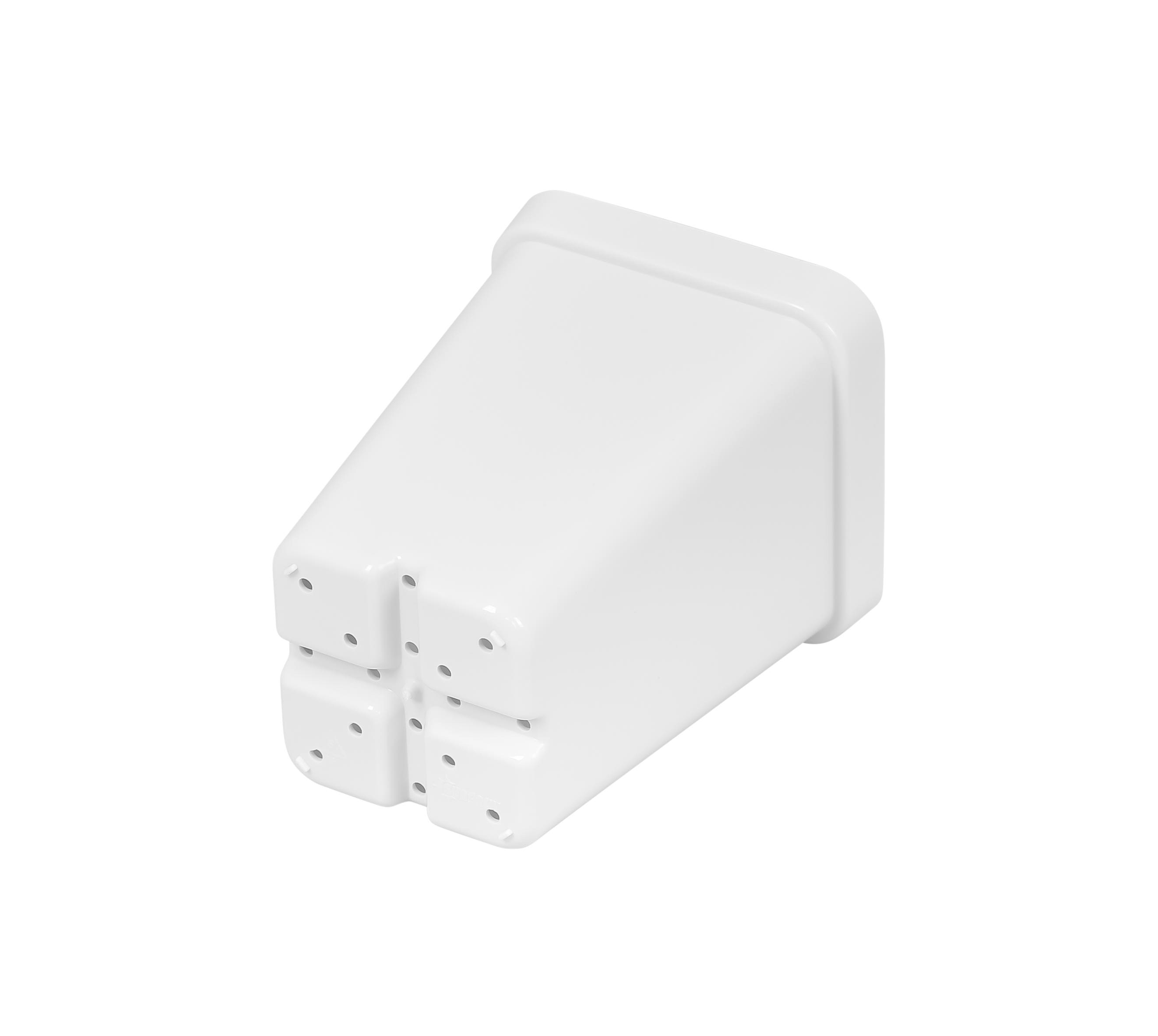 SunPack Square Seed Starting Pot White 2.5 in