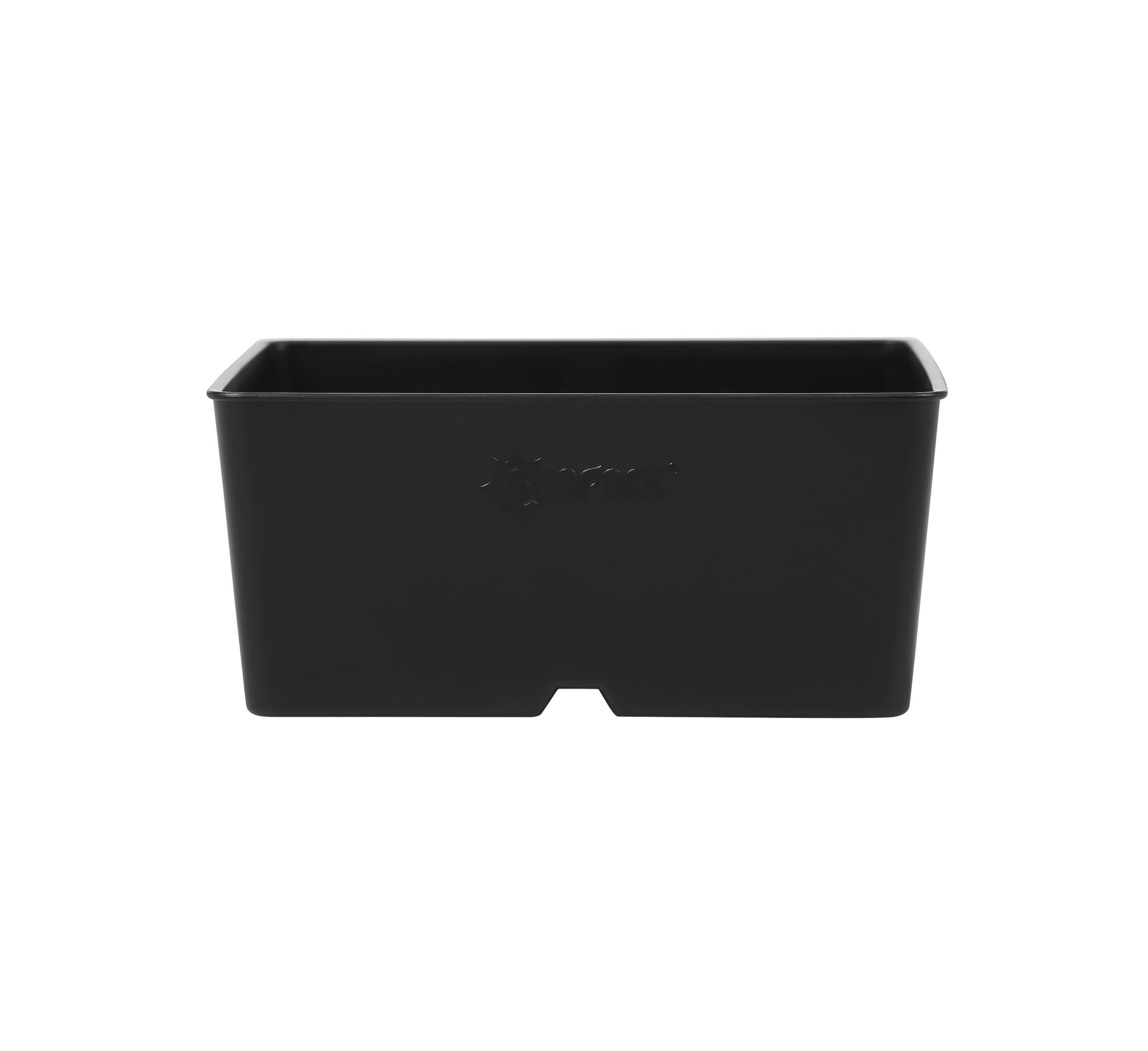 SUNPACK 5"x5" Short Square Pot, Black