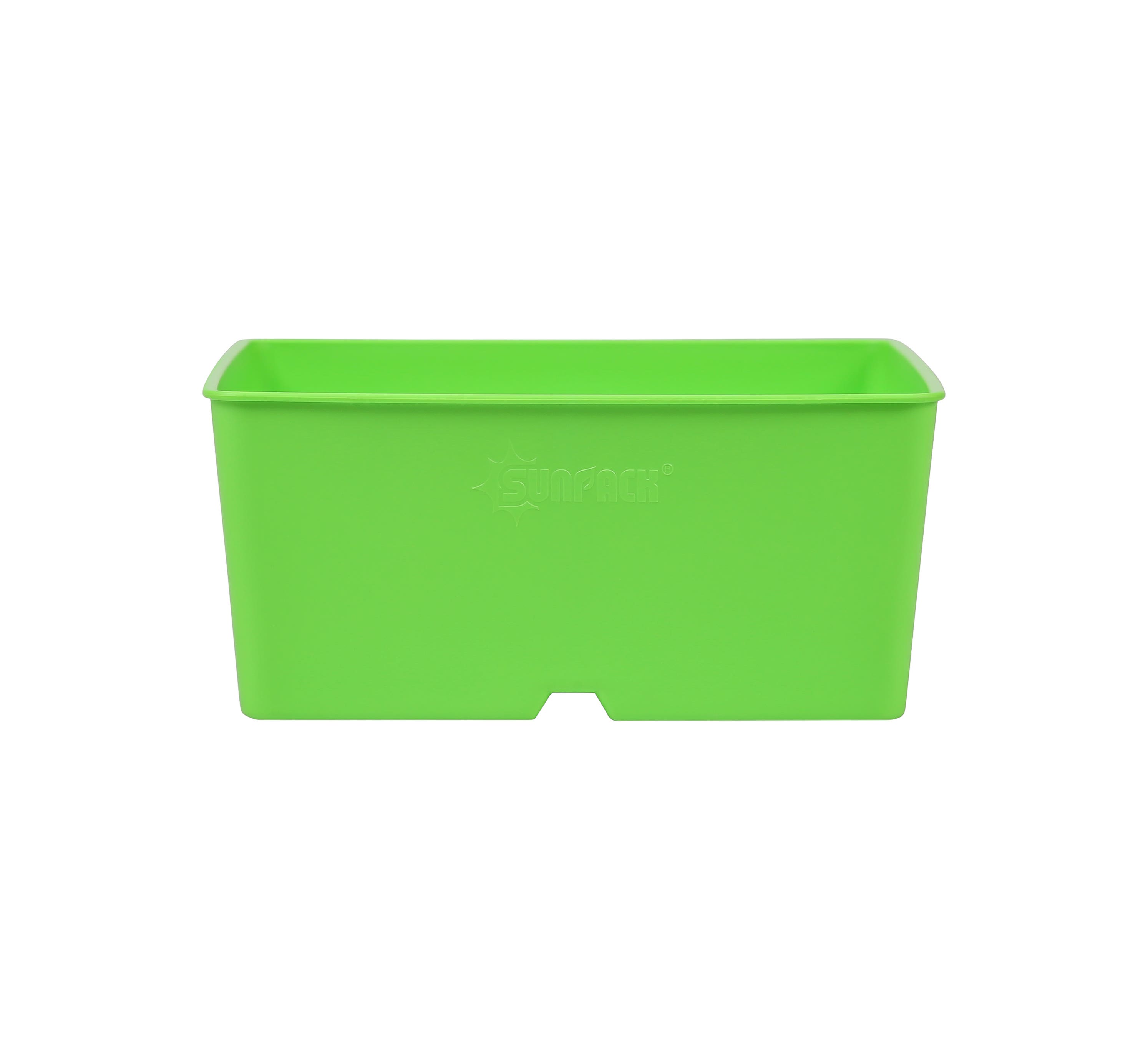 SUNPACK 5"x5" Heavy Duty Square Pot, Green