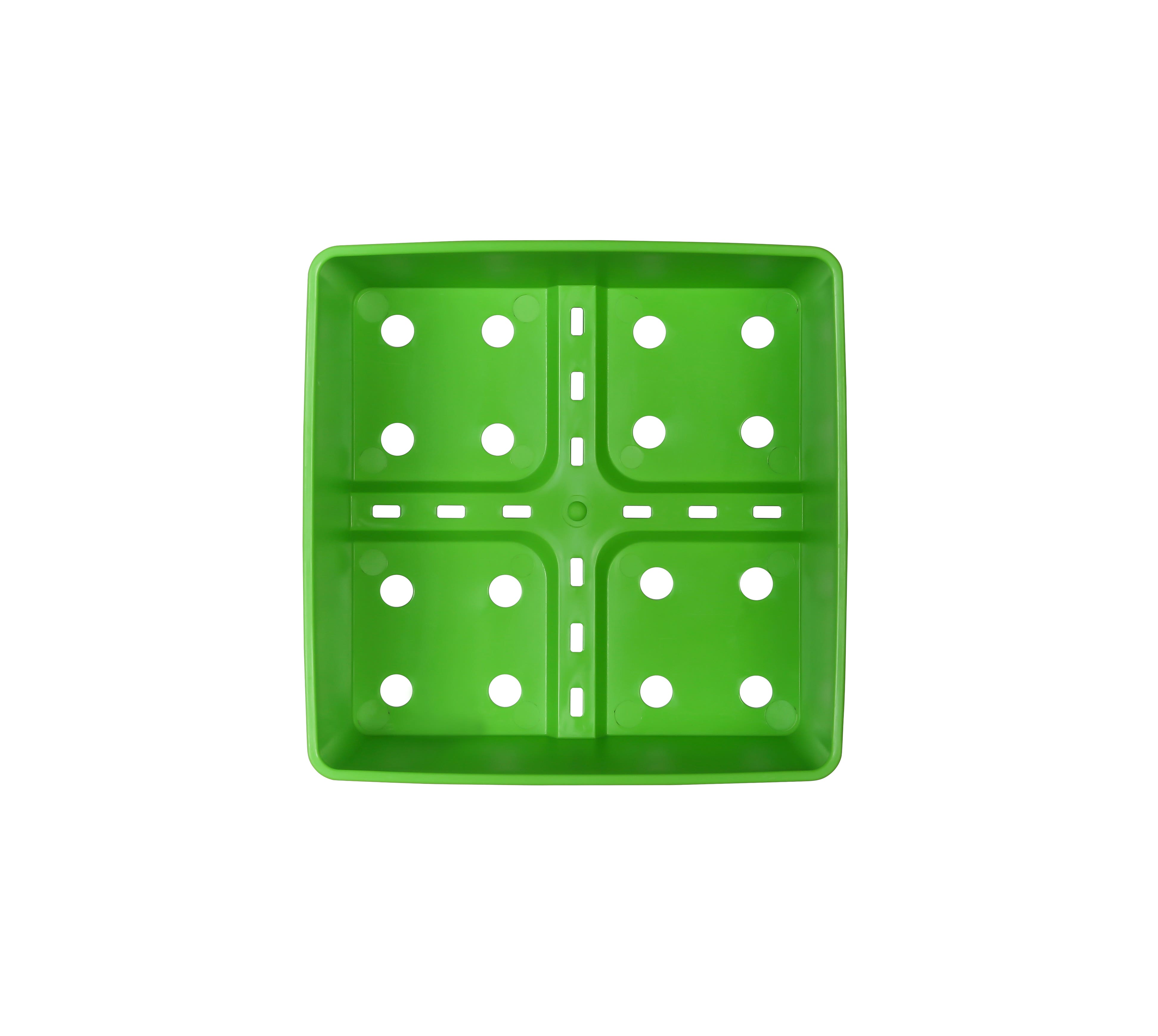 SUNPACK 5"x5" Heavy Duty Square Pot, Green