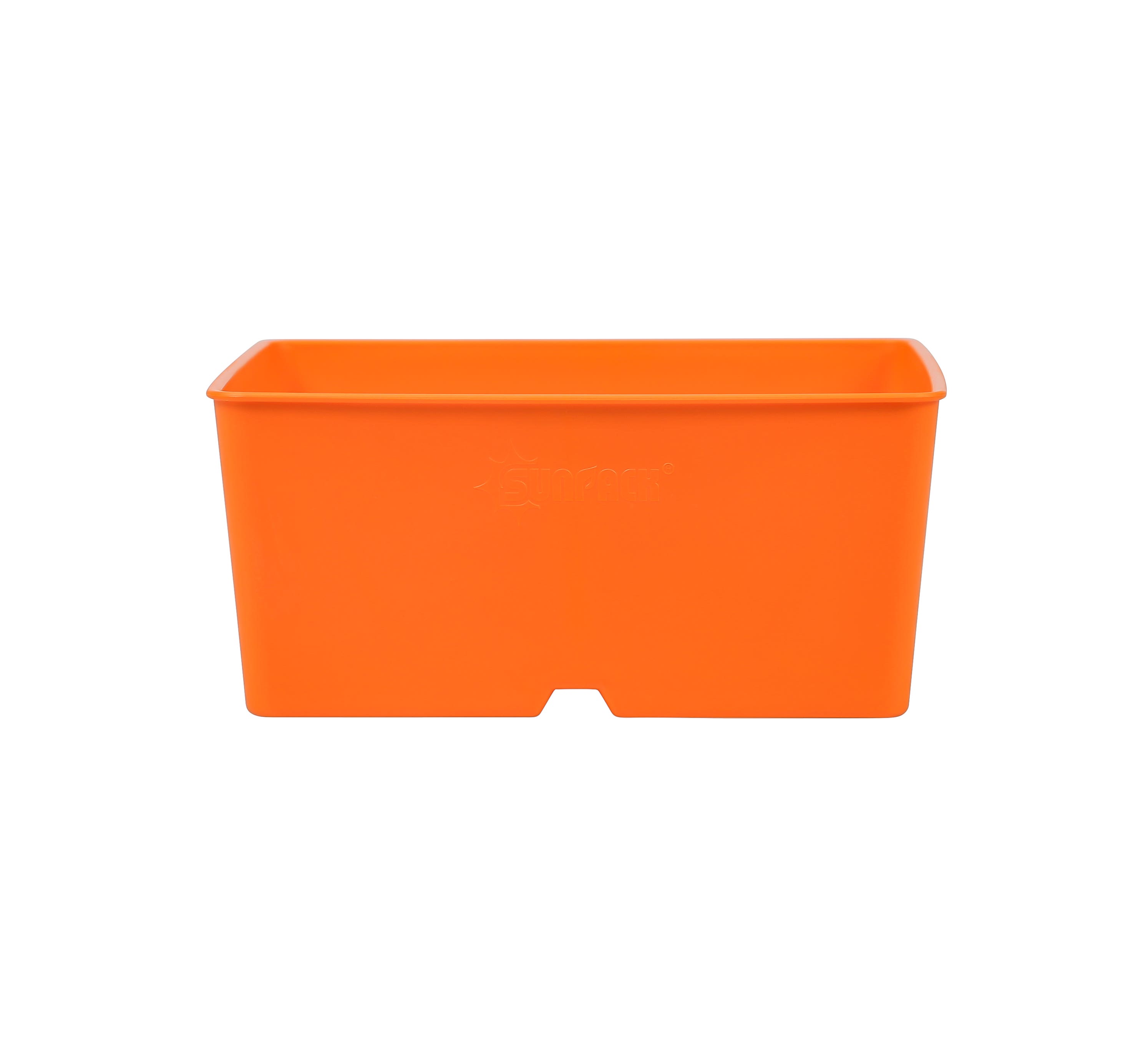 SUNPACK 5"x5" Heavy Duty Square Pot, Orange