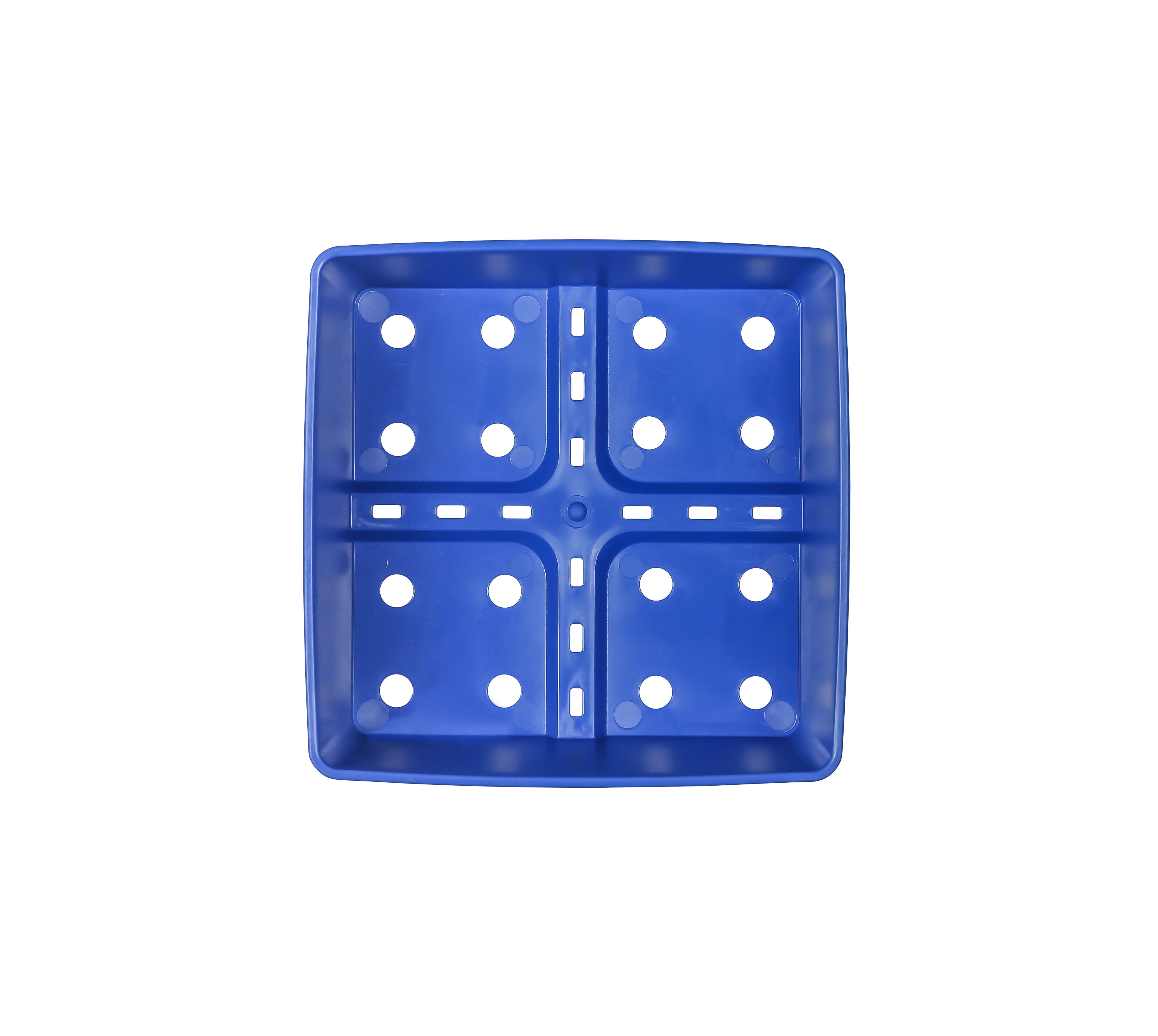 SUNPACK 5"x5" Heavy Duty Square Pot, Blue