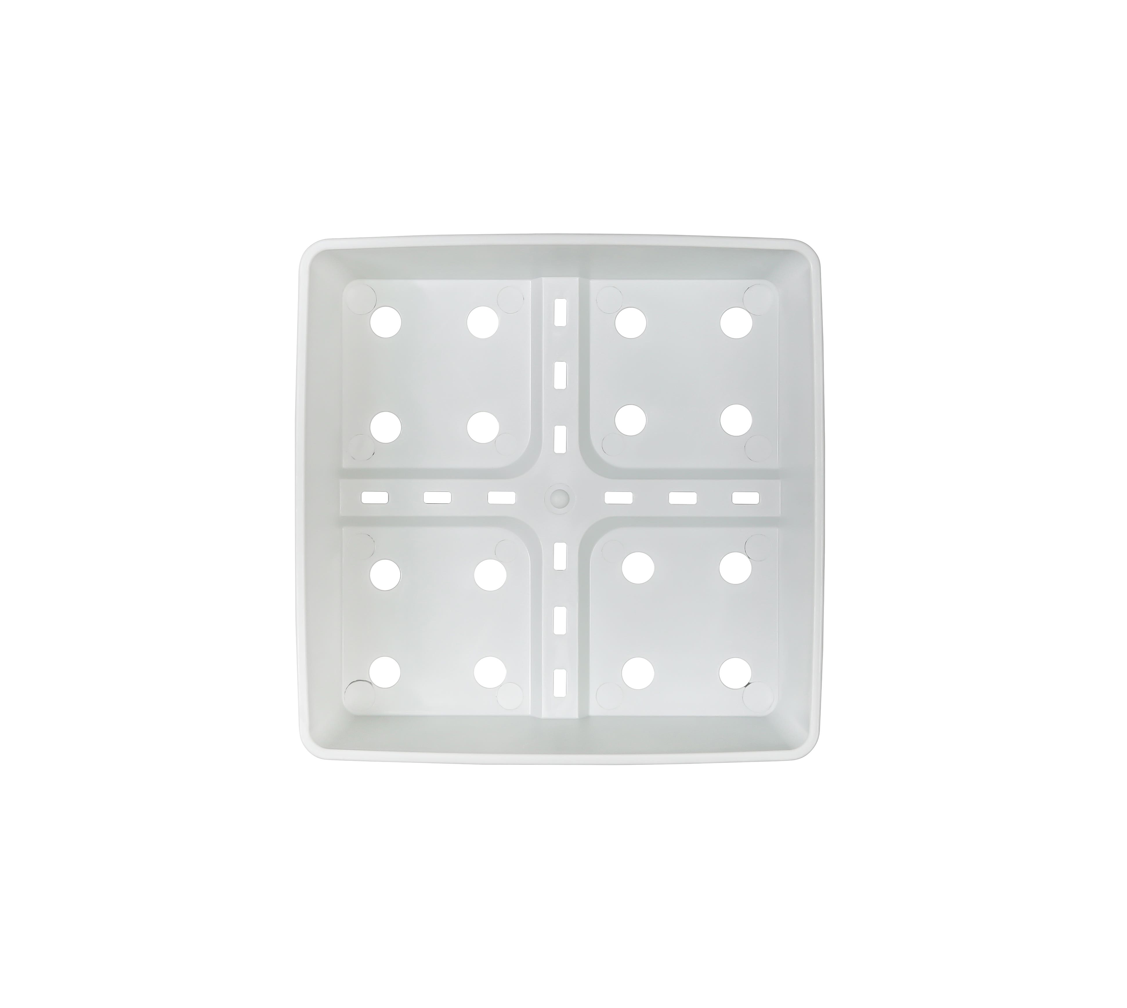 SUNPACK 5"x5" Heavy Duty Square Pot, White