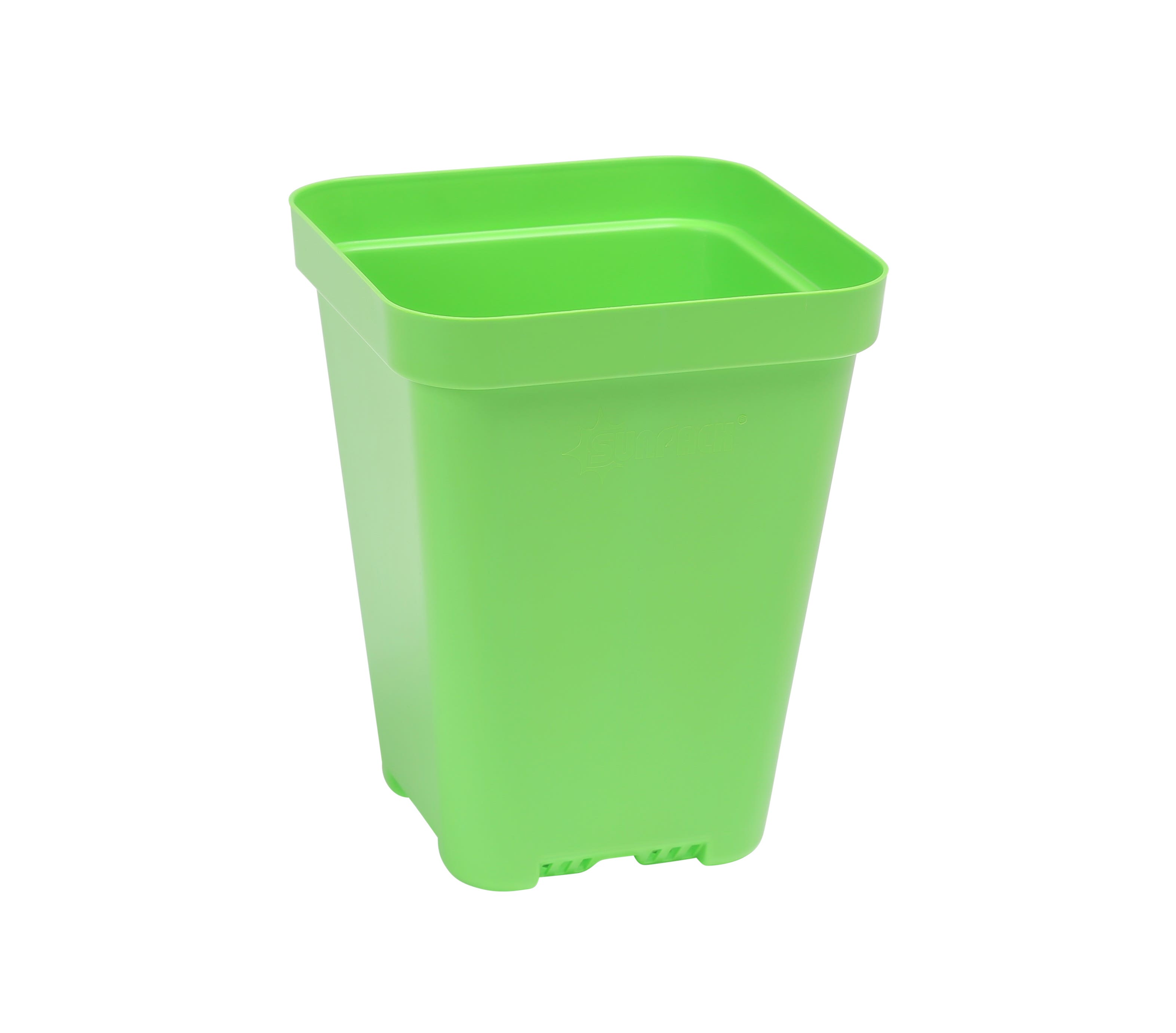 SunPack Square Seed Starting Pot Green 3.3 in
