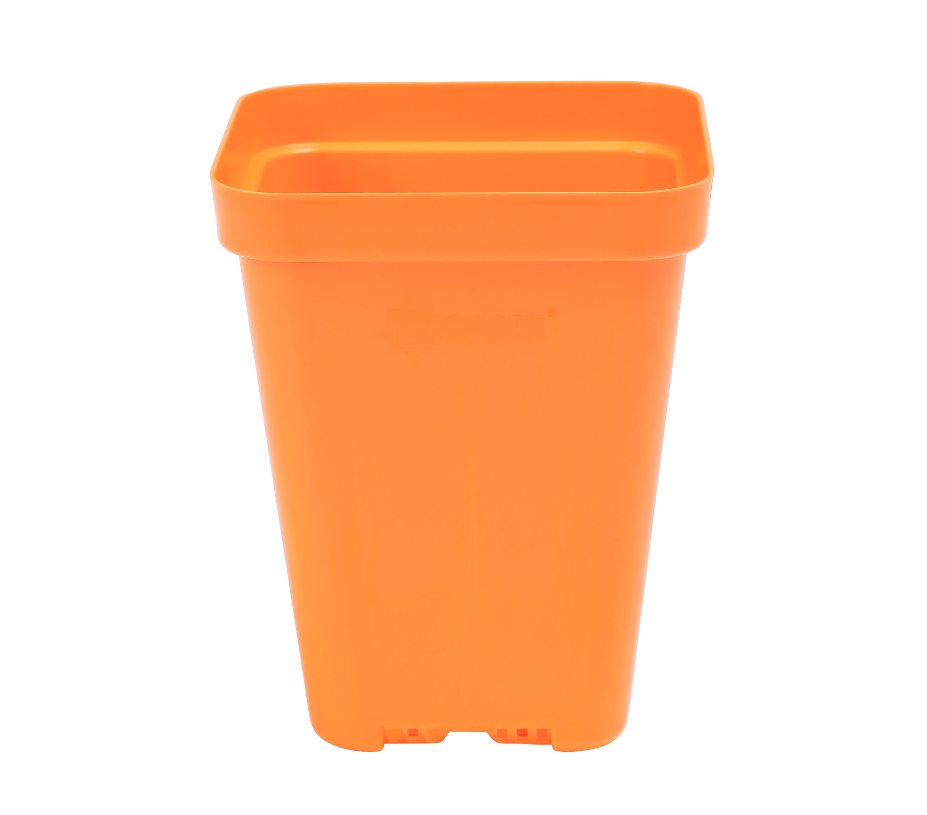 SunPack Square Seed Starting Pot Orange 3.3 in