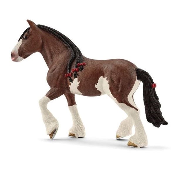 Schleich-S Figurine, Clydesdale Mare, Plastic