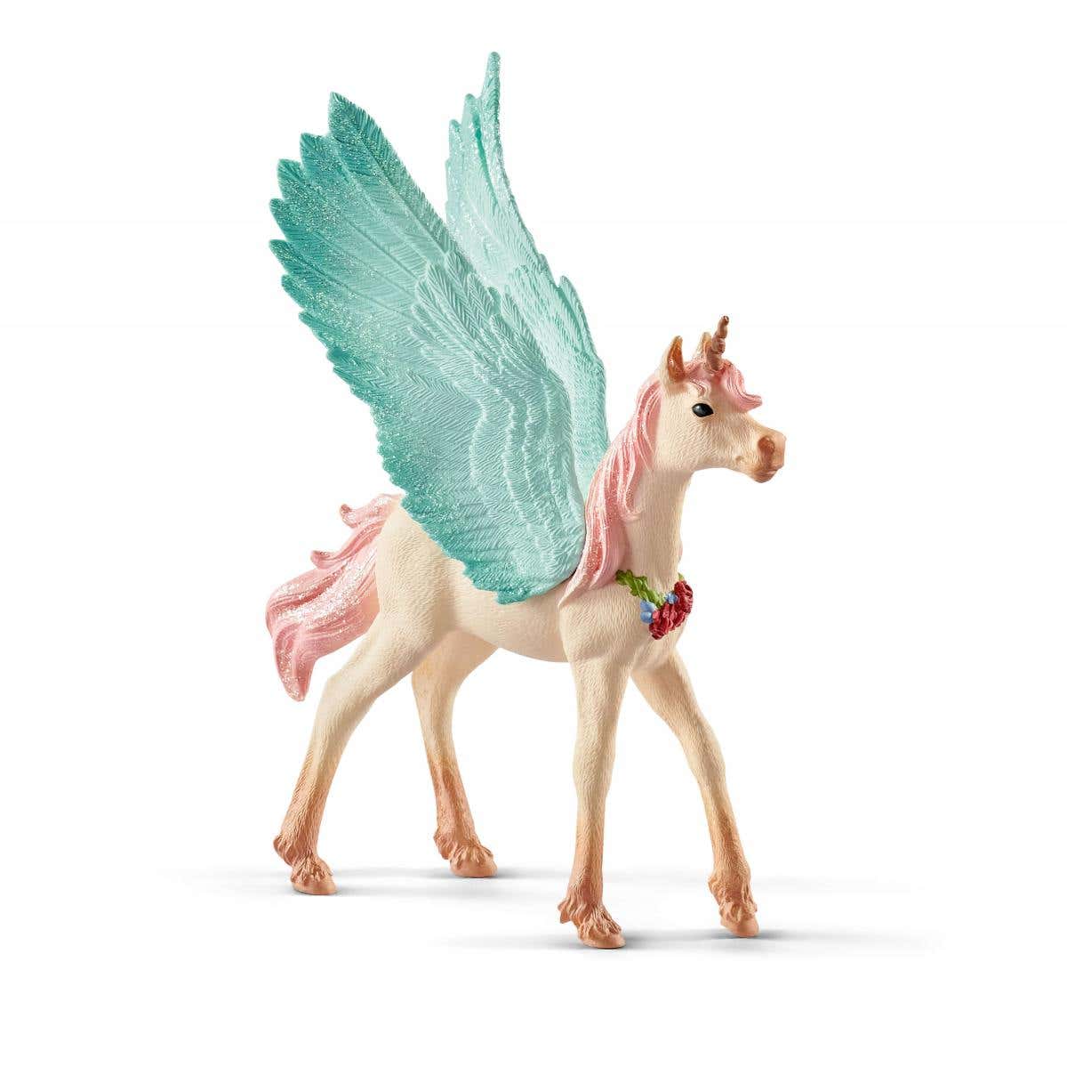 Schleich-S Toy Decorated Unicorn Pegasus Foal