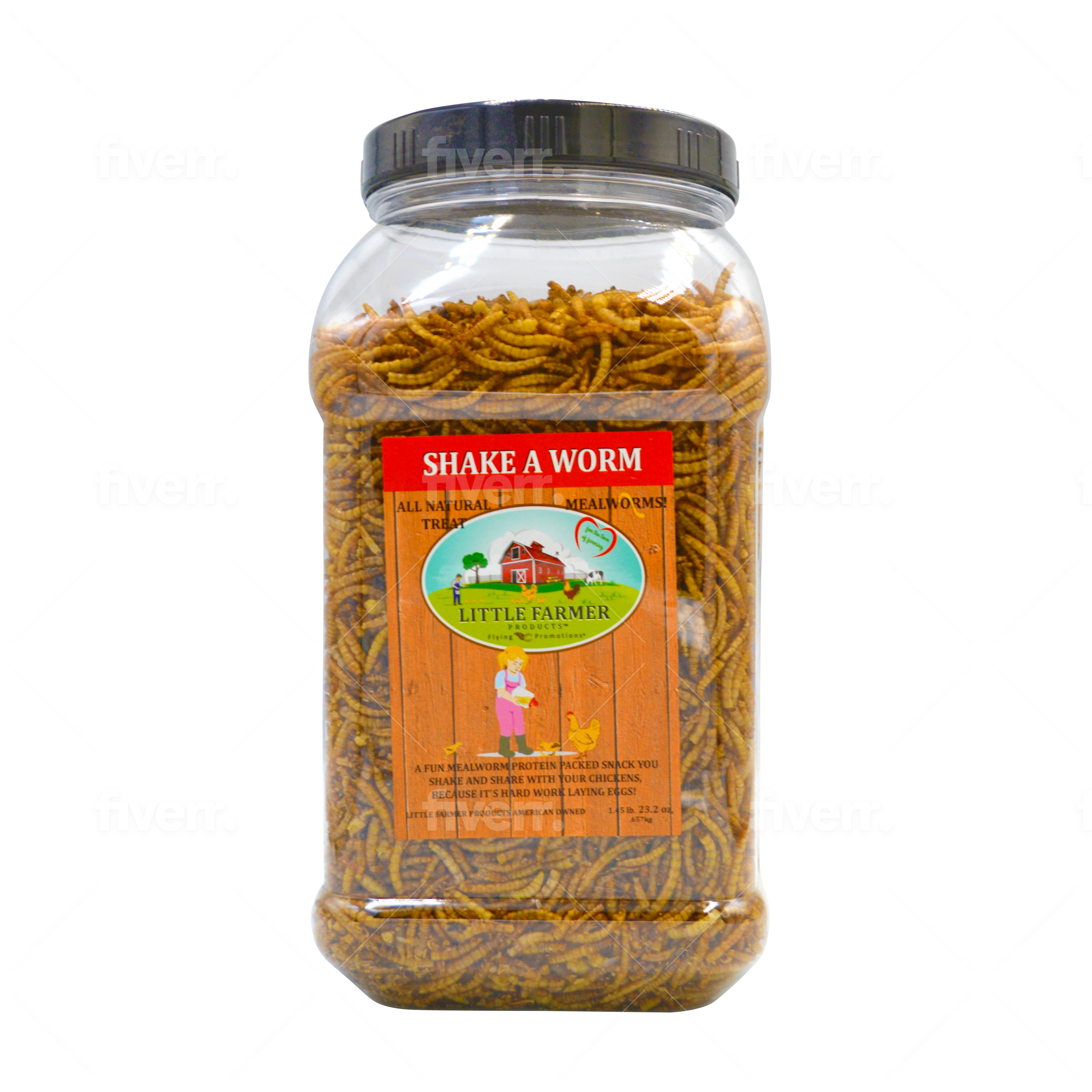 Little Farmer Products Shake a Worm Chicken Treat, 1 lb.