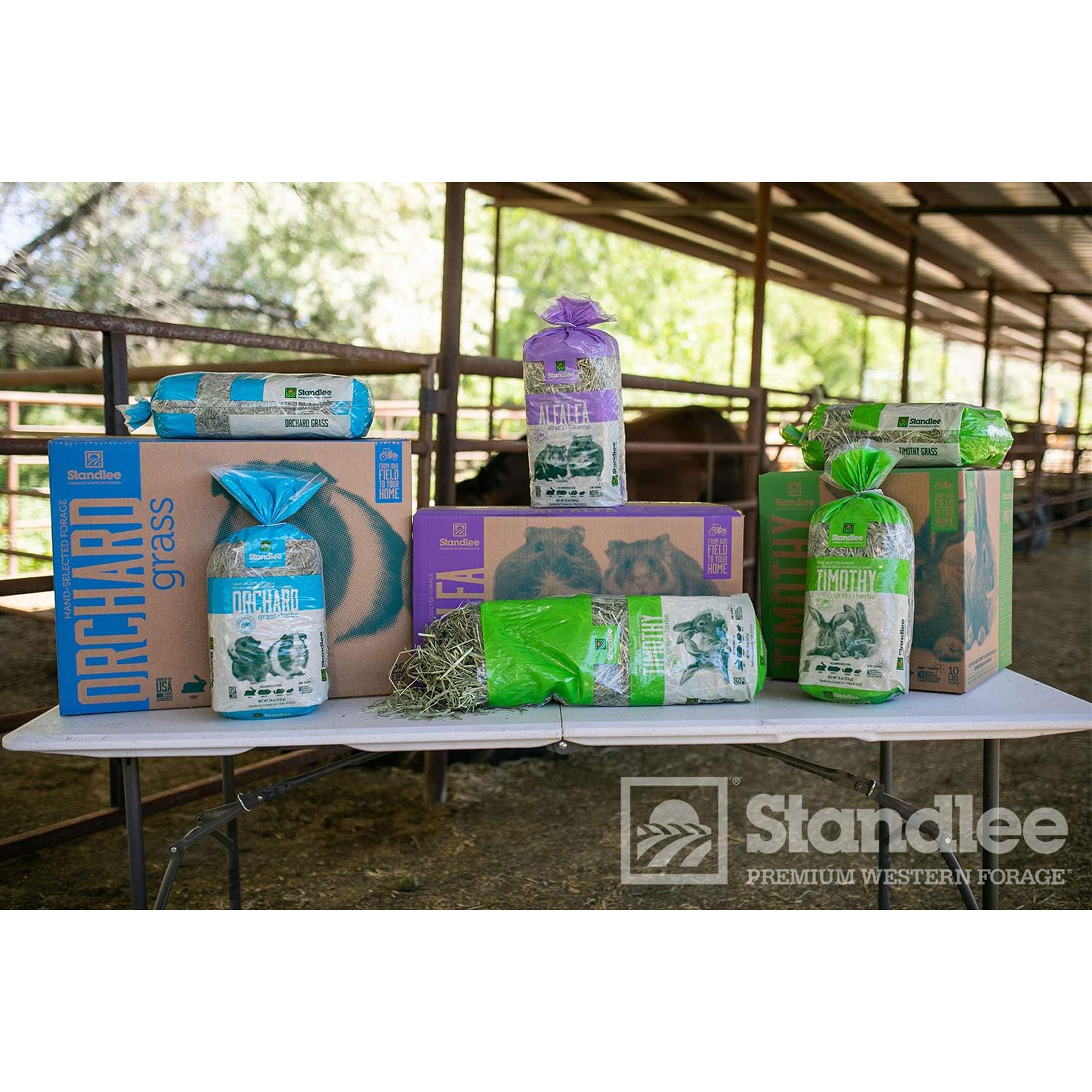 STANDLEE Orchard Grass Small Animal Food, Chinchilla, Gerbil, Guinea Pig, Hamster, Prairie Dog, Rabbit, 18 oz Bag