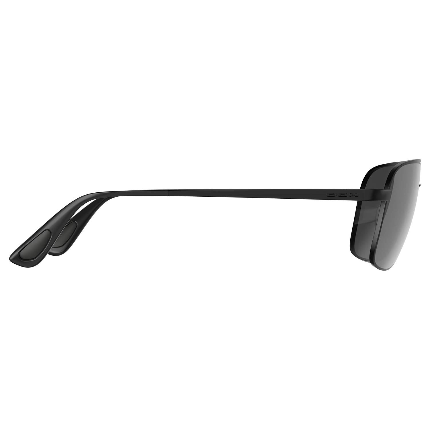 BEX Mach Sunglasses, Black/Silver
