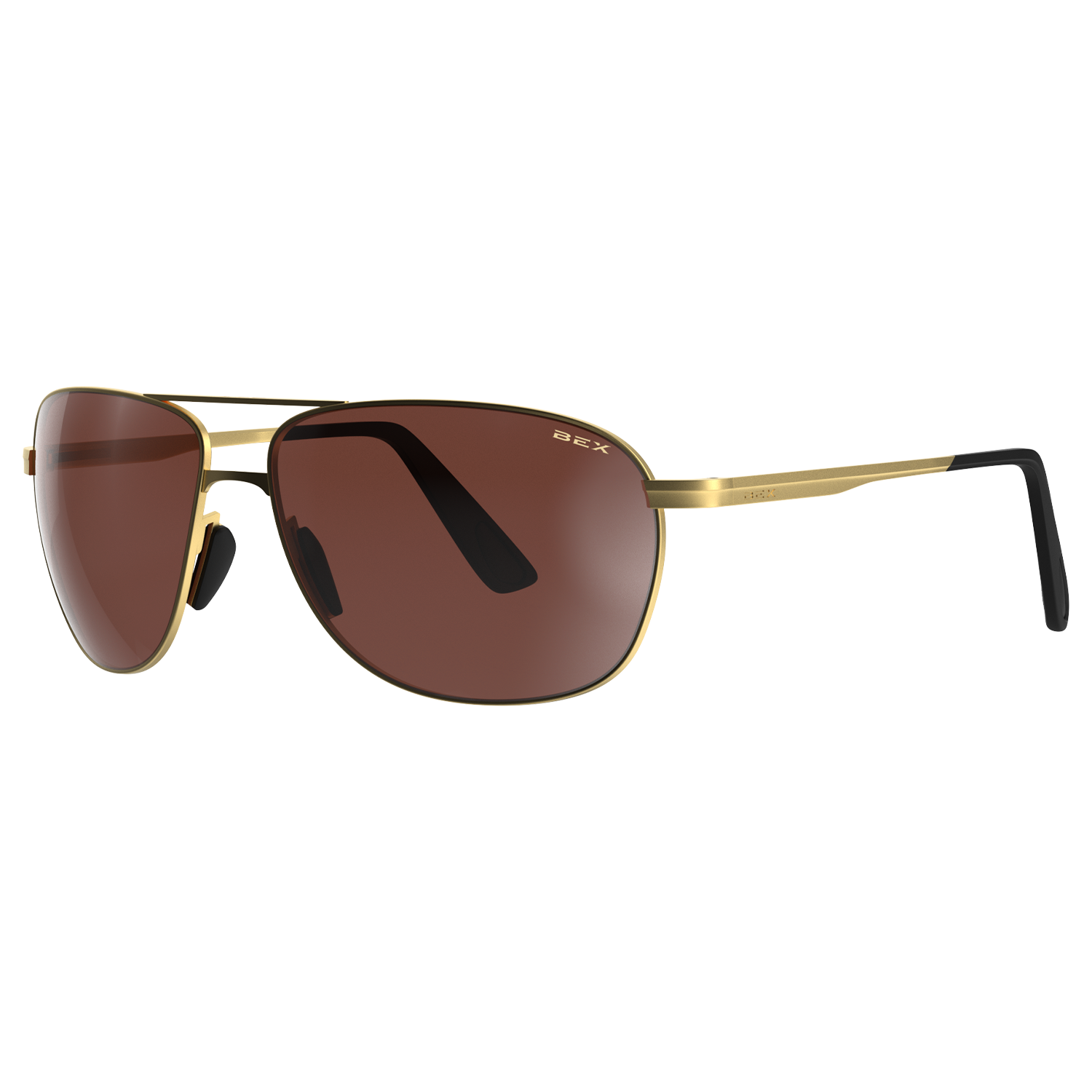 BEX Nova Sunglasses, Gold/Brown