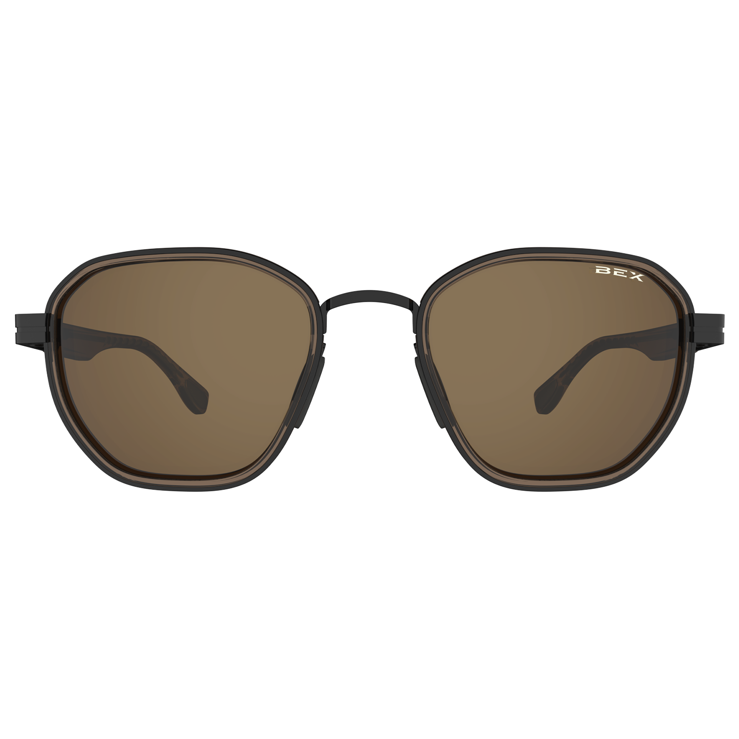 BEX Sable Sunglasses, Black/Brown
