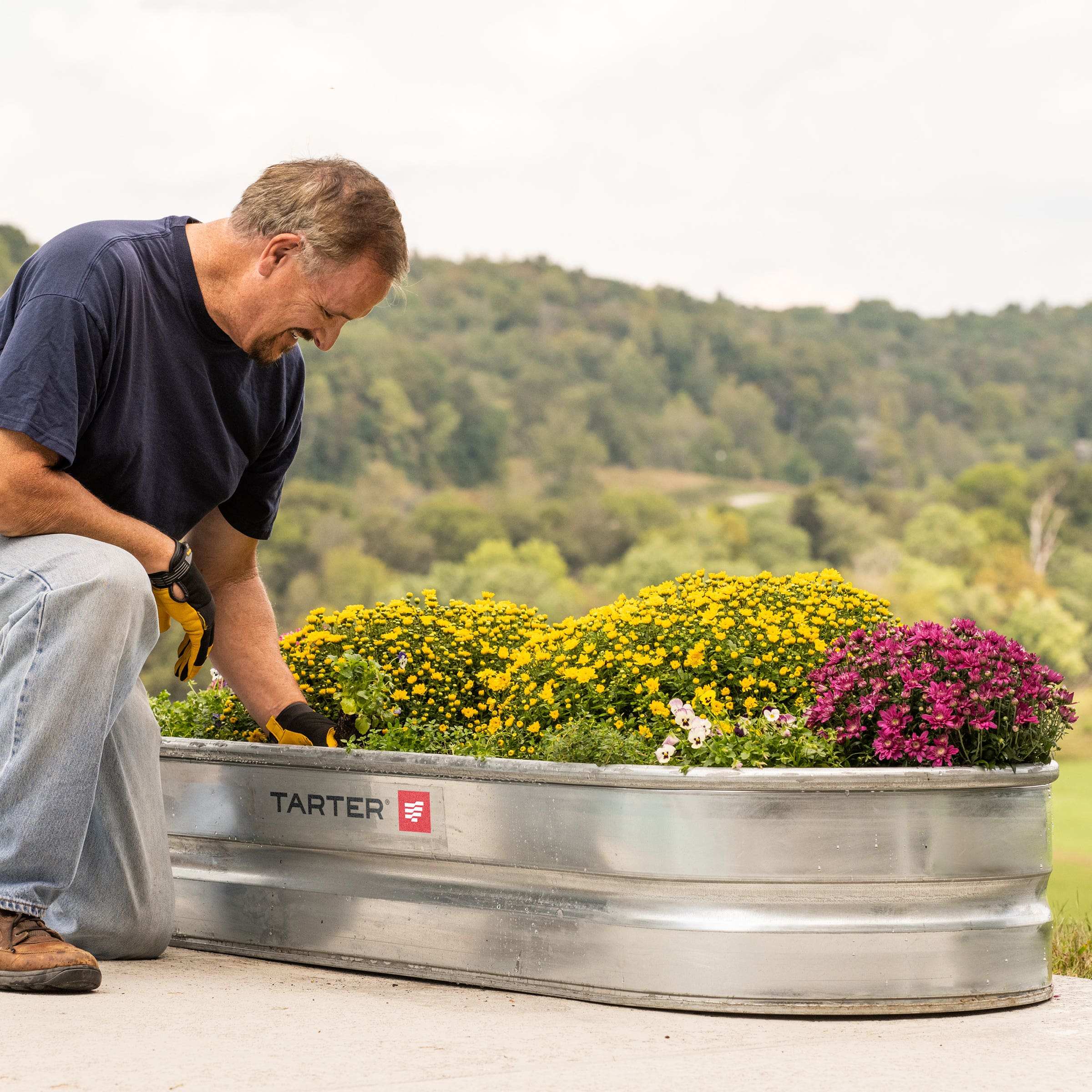 Tarter Oval Dura Stock Tank 70 gal Galvanized Steel