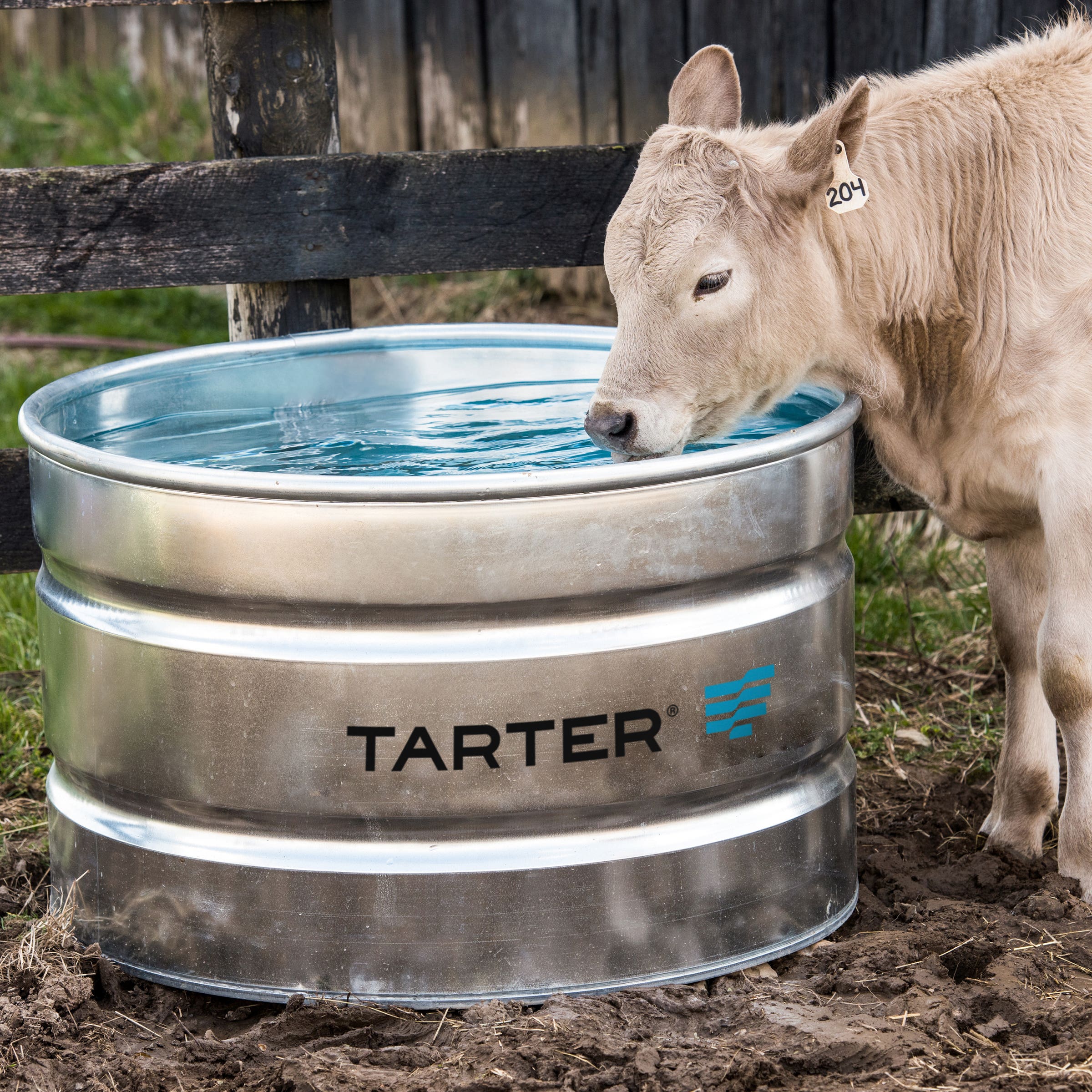 Tarter Round Stock Tank 105 gal Galvanized Steel