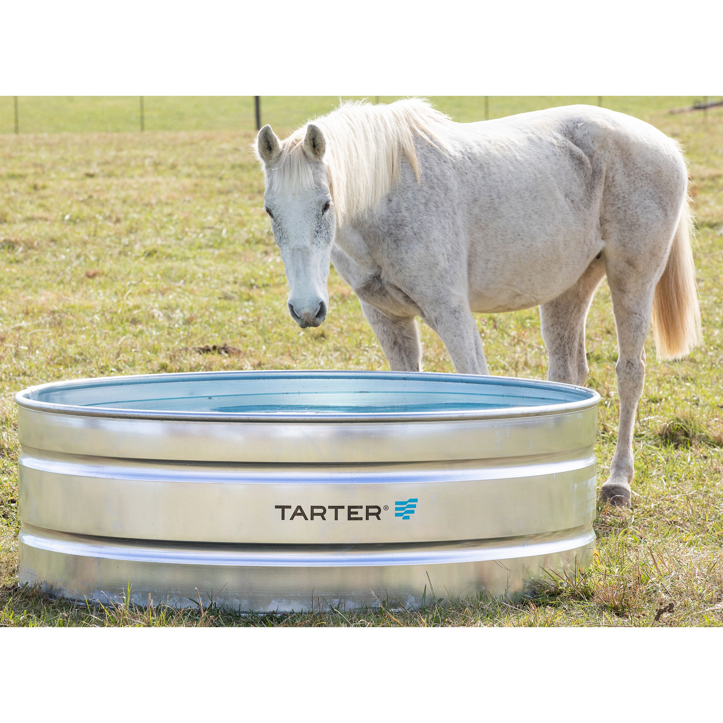 Tarter Round Mega Stock Tank 390 gal Galvanized Steel