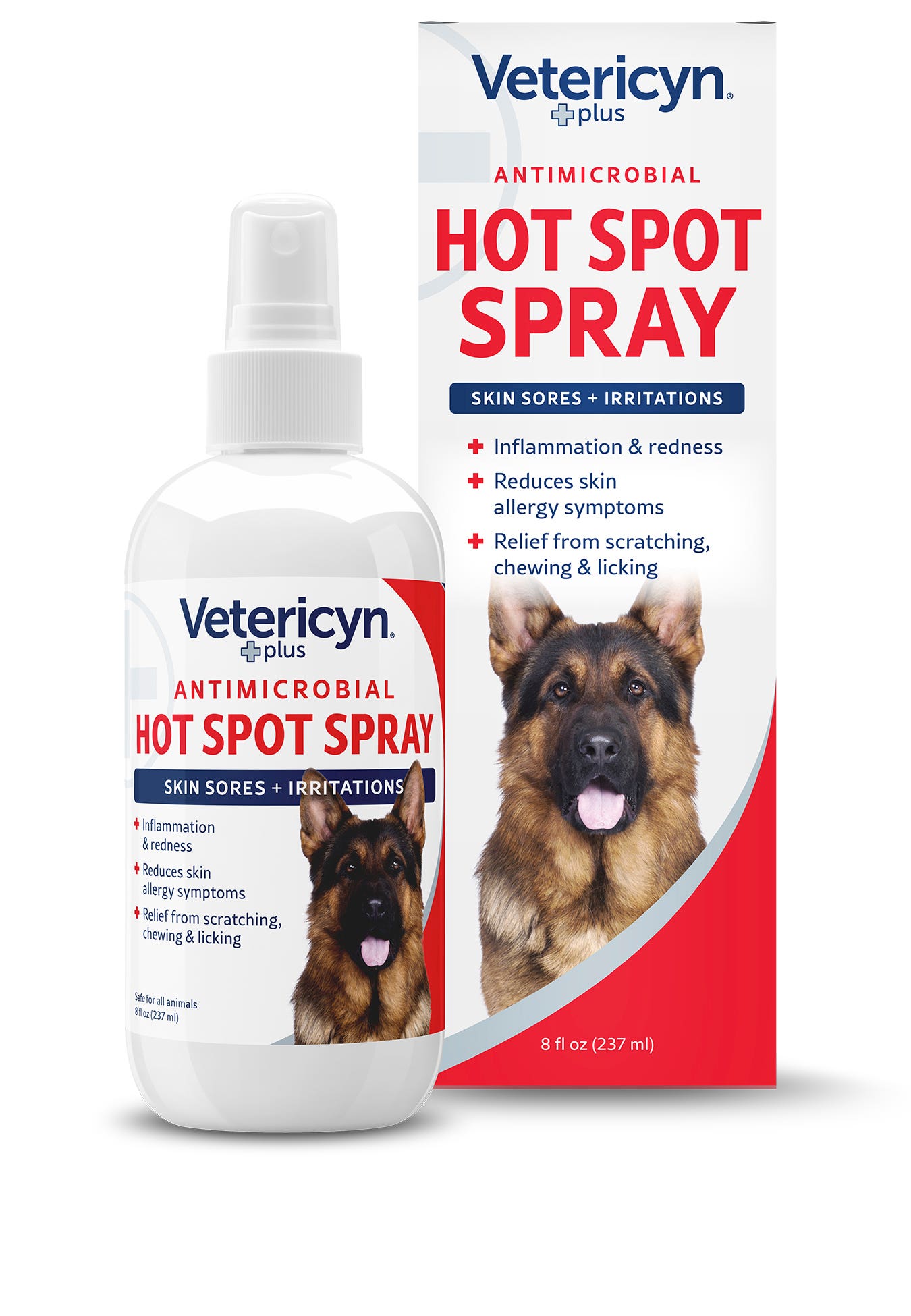 Vetericyn Plus Antimicrobial Hot Spot Spray, 8 oz