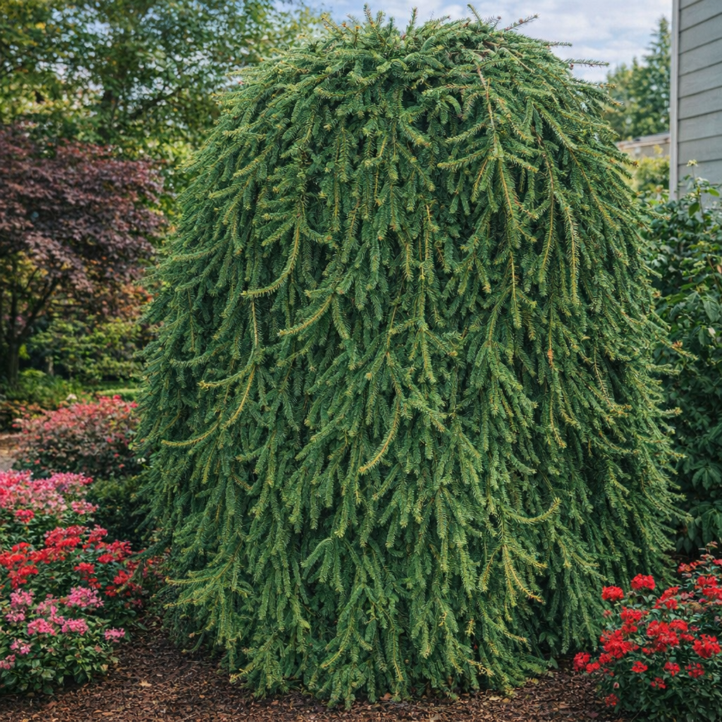 Weeping Norway Spruce, #7 Container Size- 36 Inch