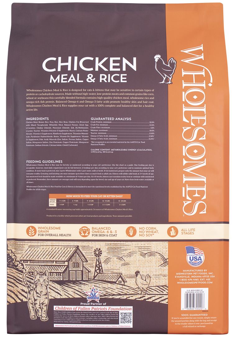 Sportmix Wholesomes Cat Food 15 lb Bag