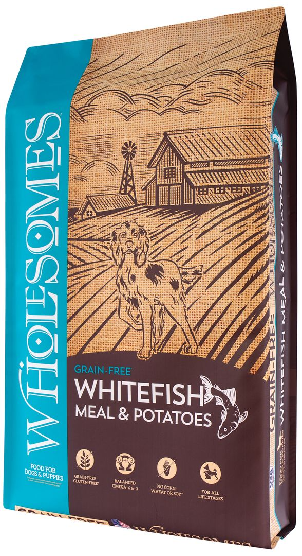 SPORTMiX Wholesomes Dog Food, Dry, Grain-Free, Whitefish & Potatoes Flavor, 35 lb