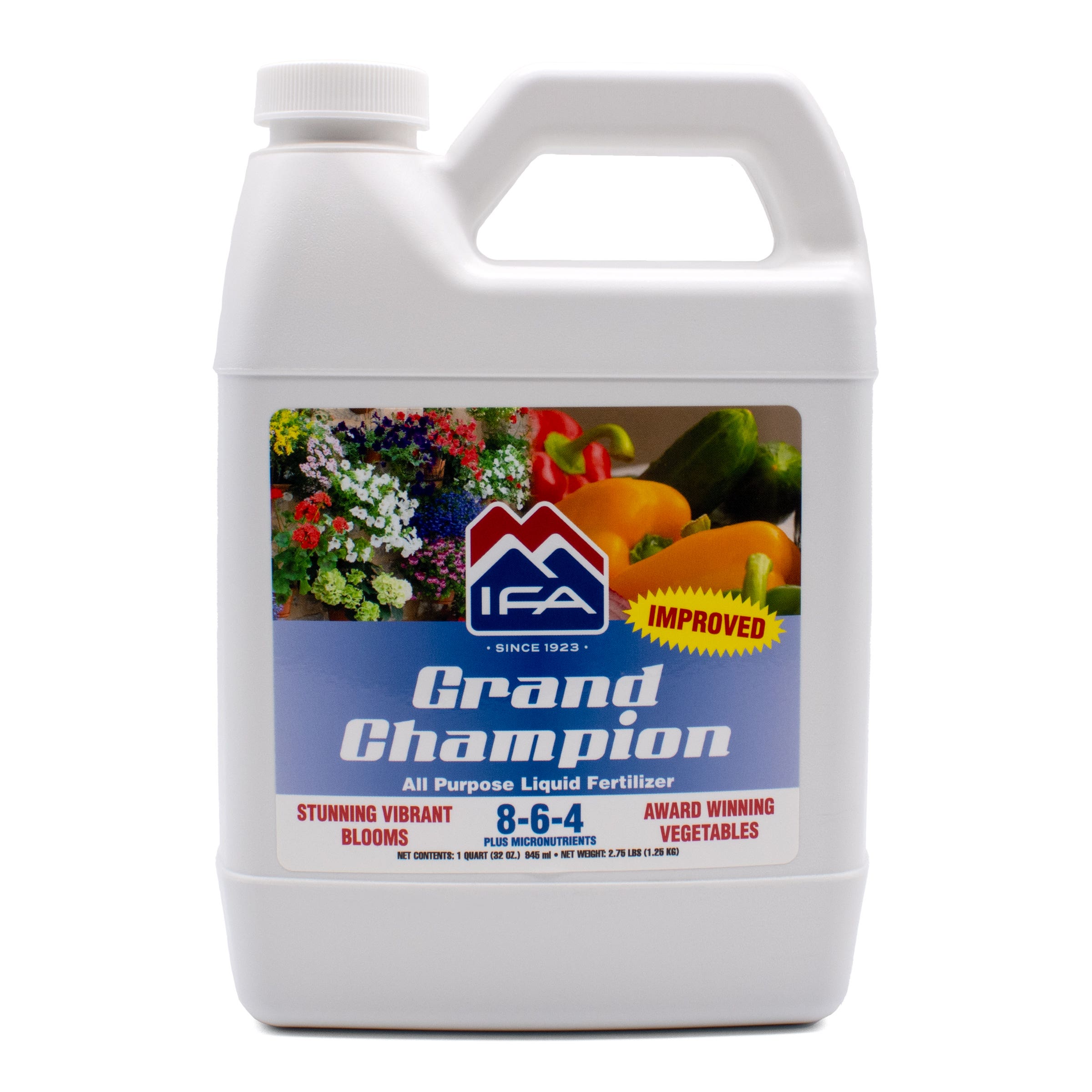 IFA Grand Champion 8-6-4 All-Purpose Liquid Fertilizer, 1 Quart