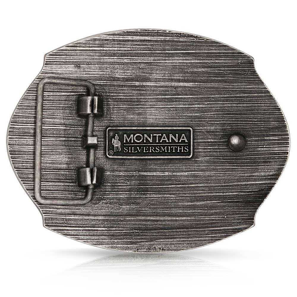 Montana Silversmiths Cowboy Up Bull Rider Belt Buckle