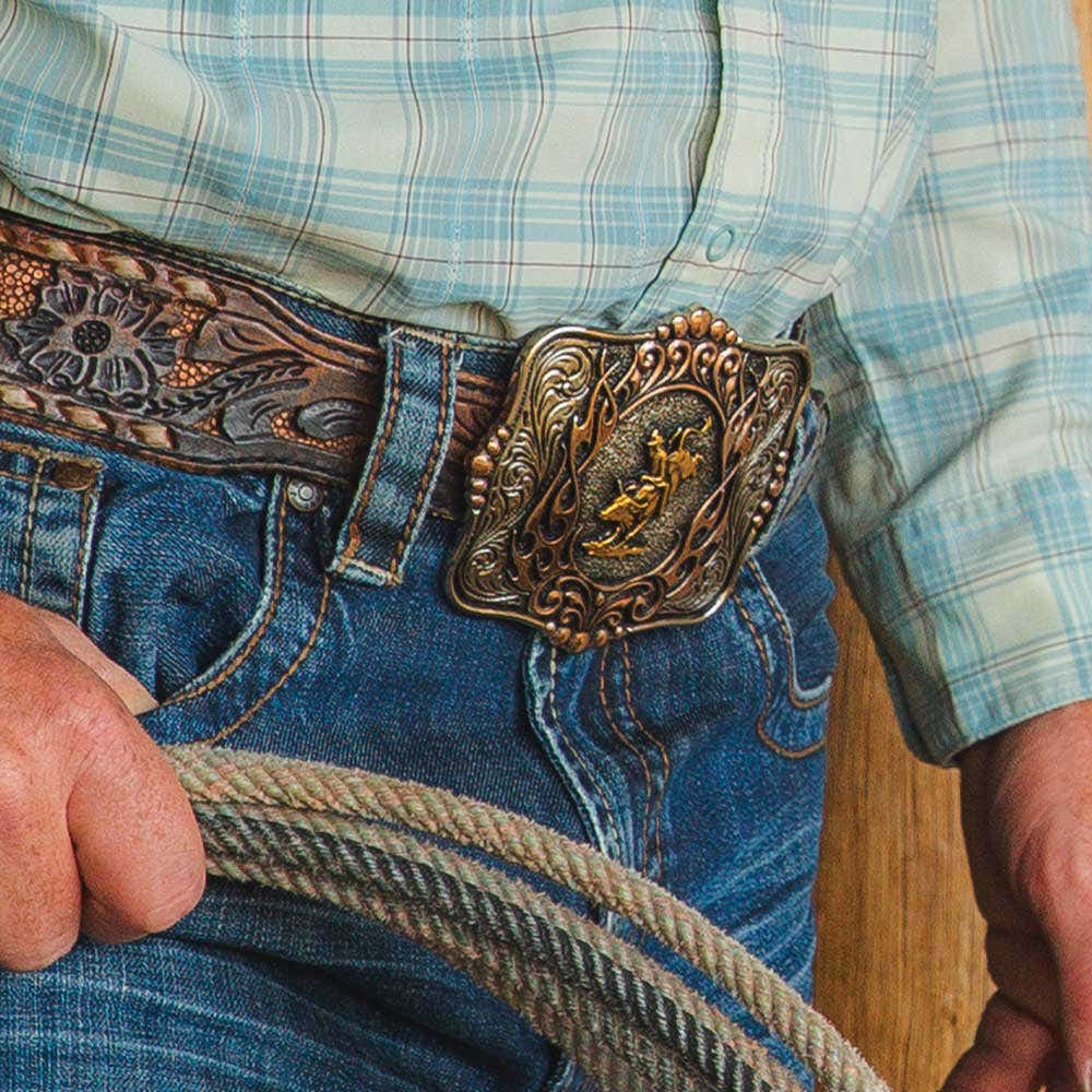 Montana Silversmiths Code of the West Belt Buckle