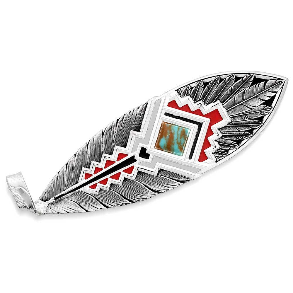 Montana Silversmiths Southwest Aura American Made Hat Feather