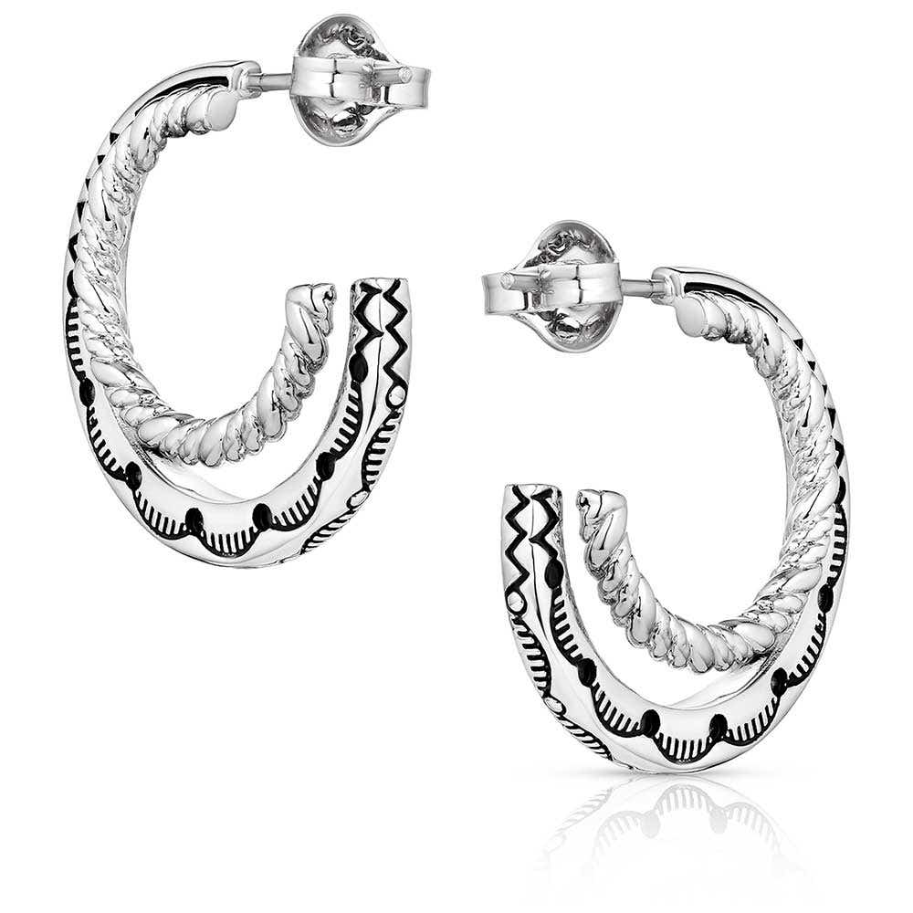 Montana Silversmiths Enchanted Soul Hoop Earrings
