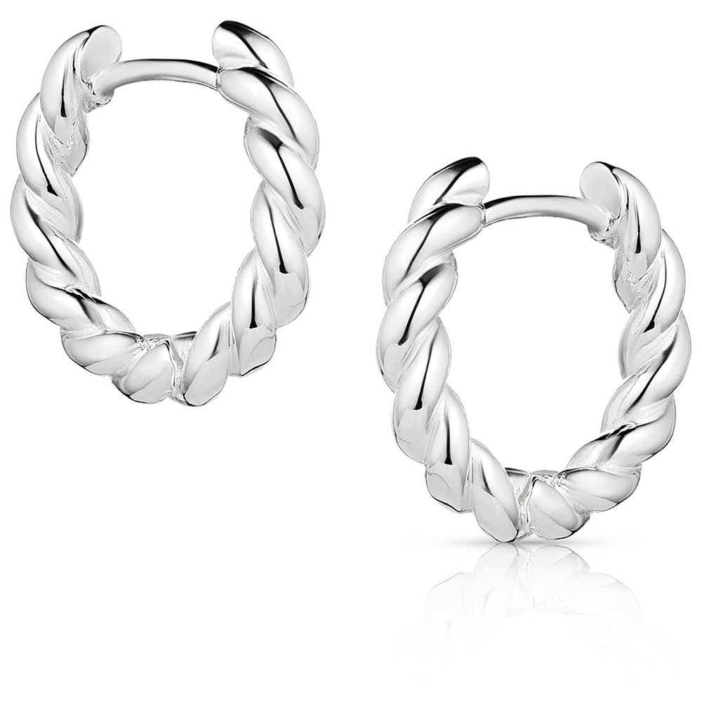 Montana Silversmiths Braided Elegance Hoop Earrings