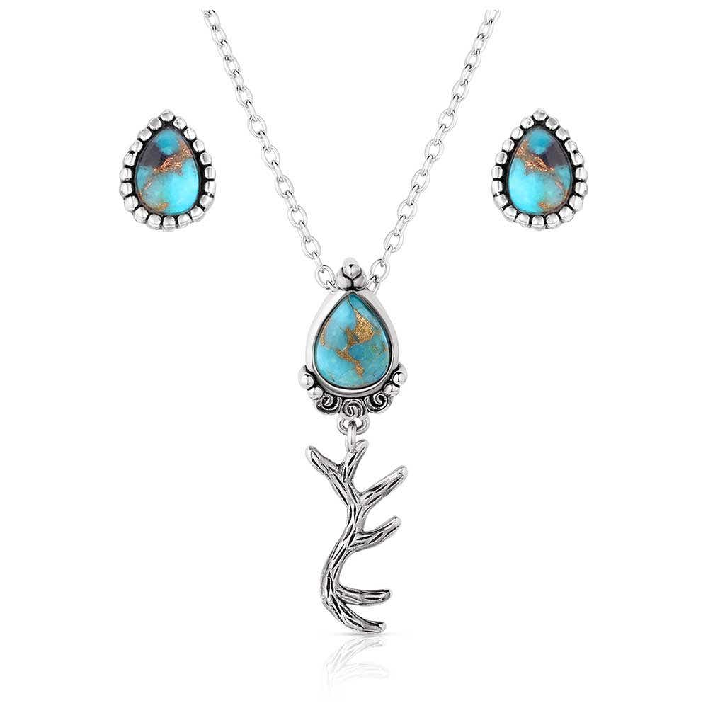 Montana Silversmiths Highland Beauty Turquoise Jewelry Set