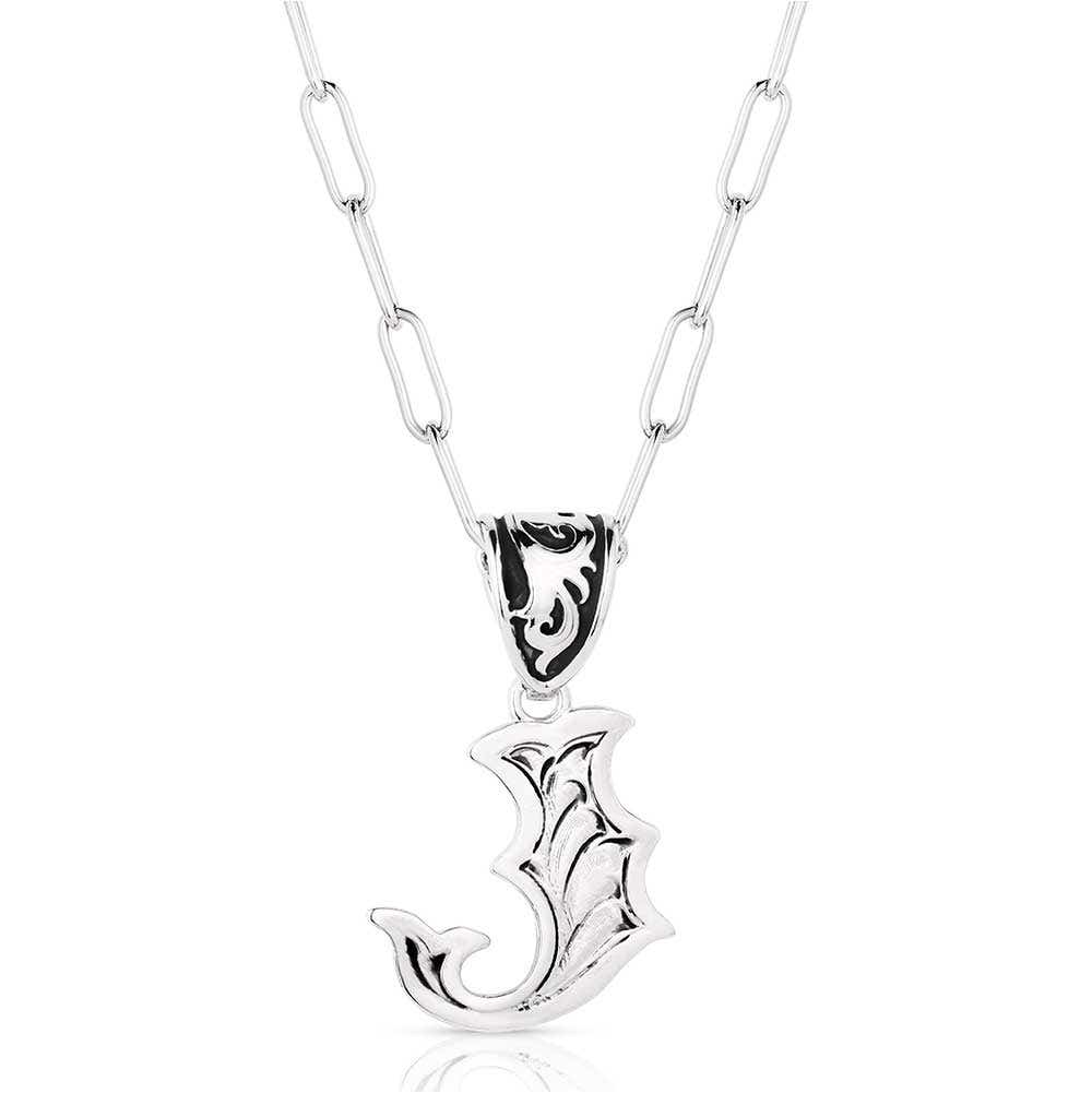 Montana Silversmiths Western Initial Necklace J