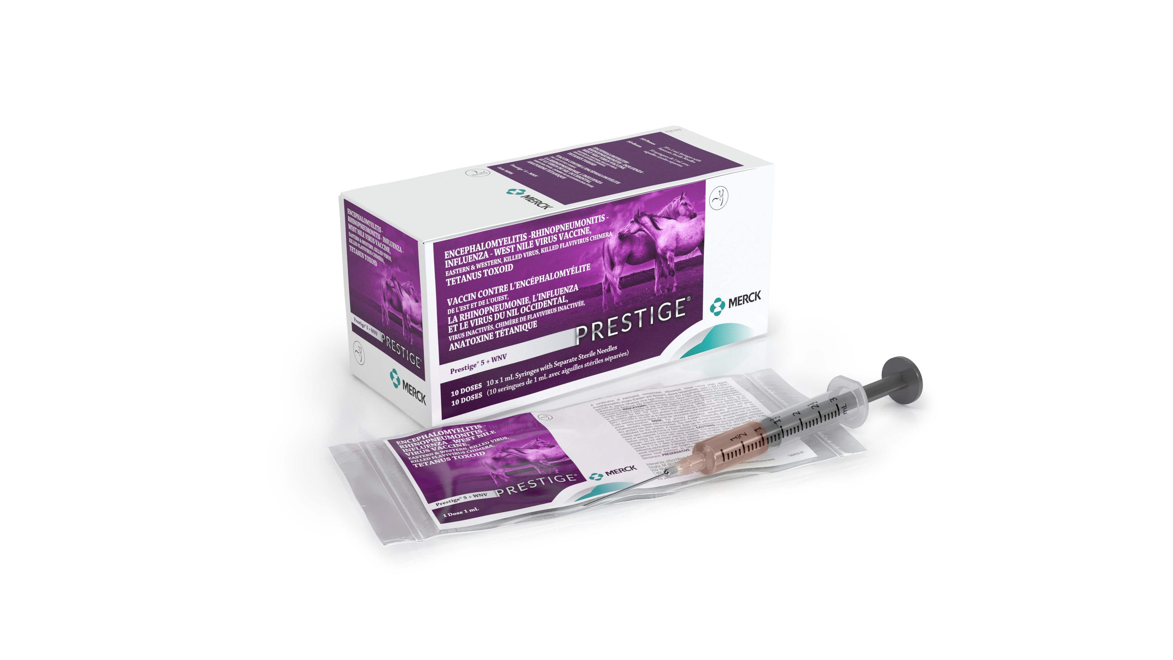 Merck Animal Health Prestige 5 + WNV Vaccine 1 mL