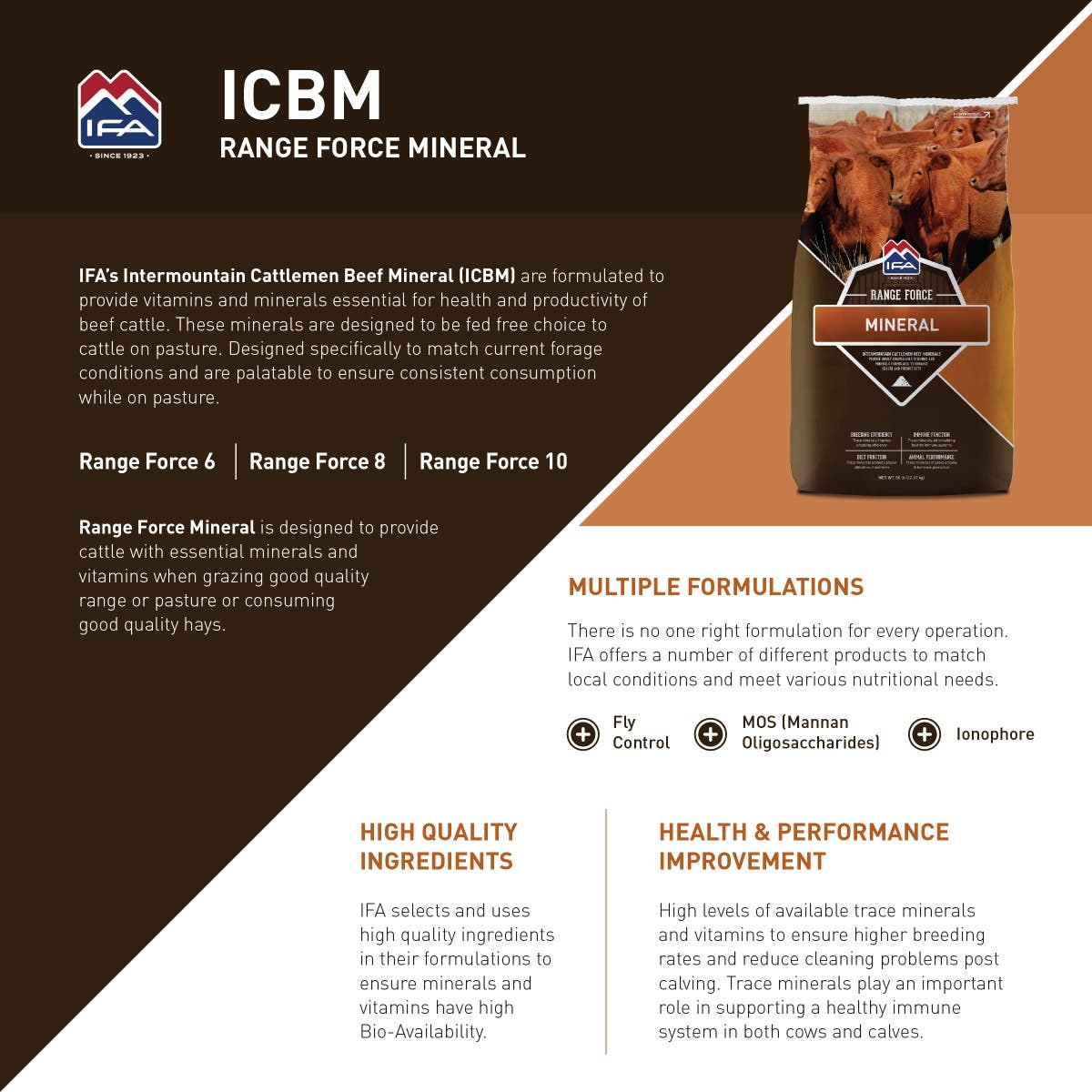 IFA ICBM Range Force 12 Mineral, Cattle, 50 Lb.