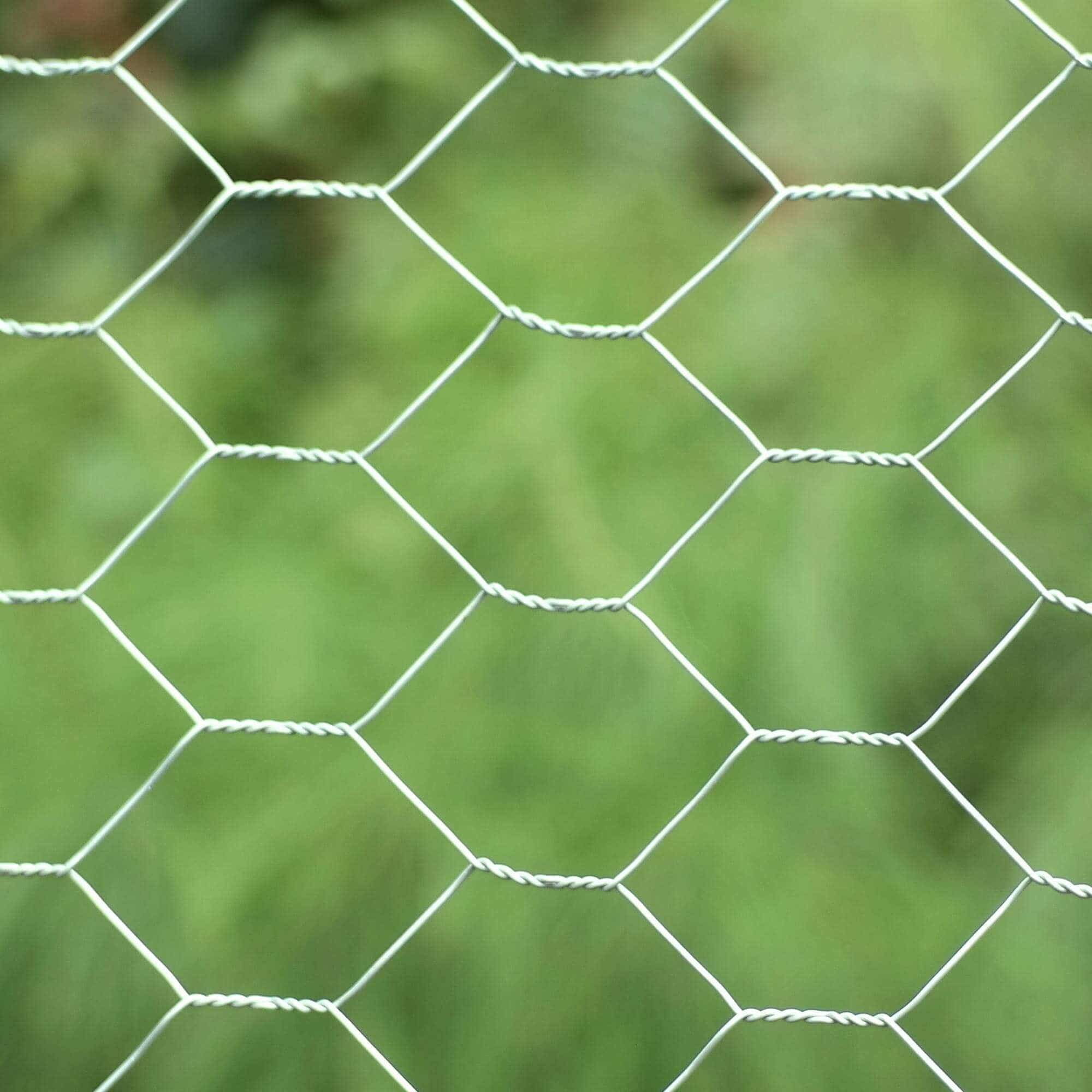 Galvanized Poultry Netting, 50 FT, 24" W, 20 Gauge, 2 Inch Mesh